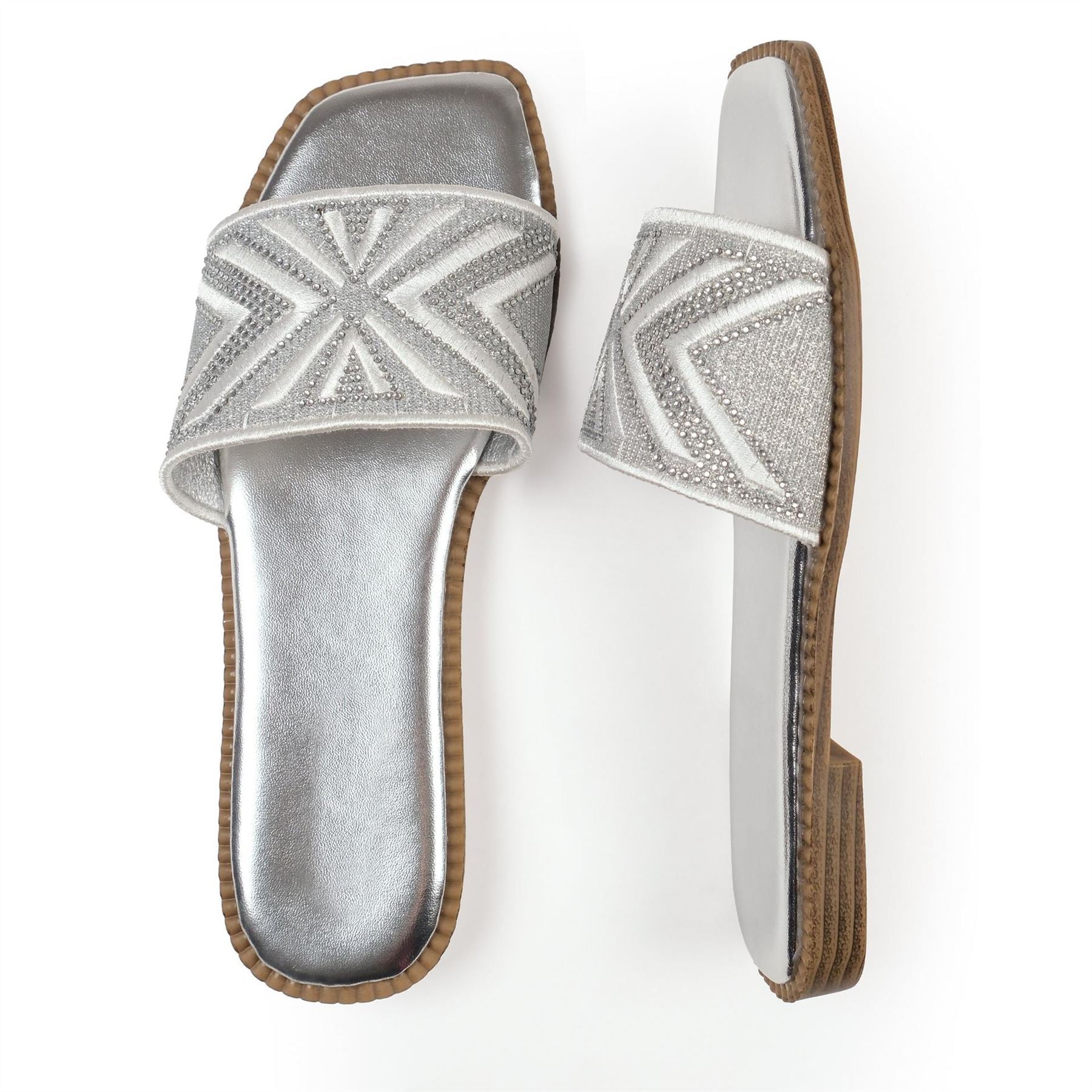 Wheres That From Blossom Open Toe Slide Sandals