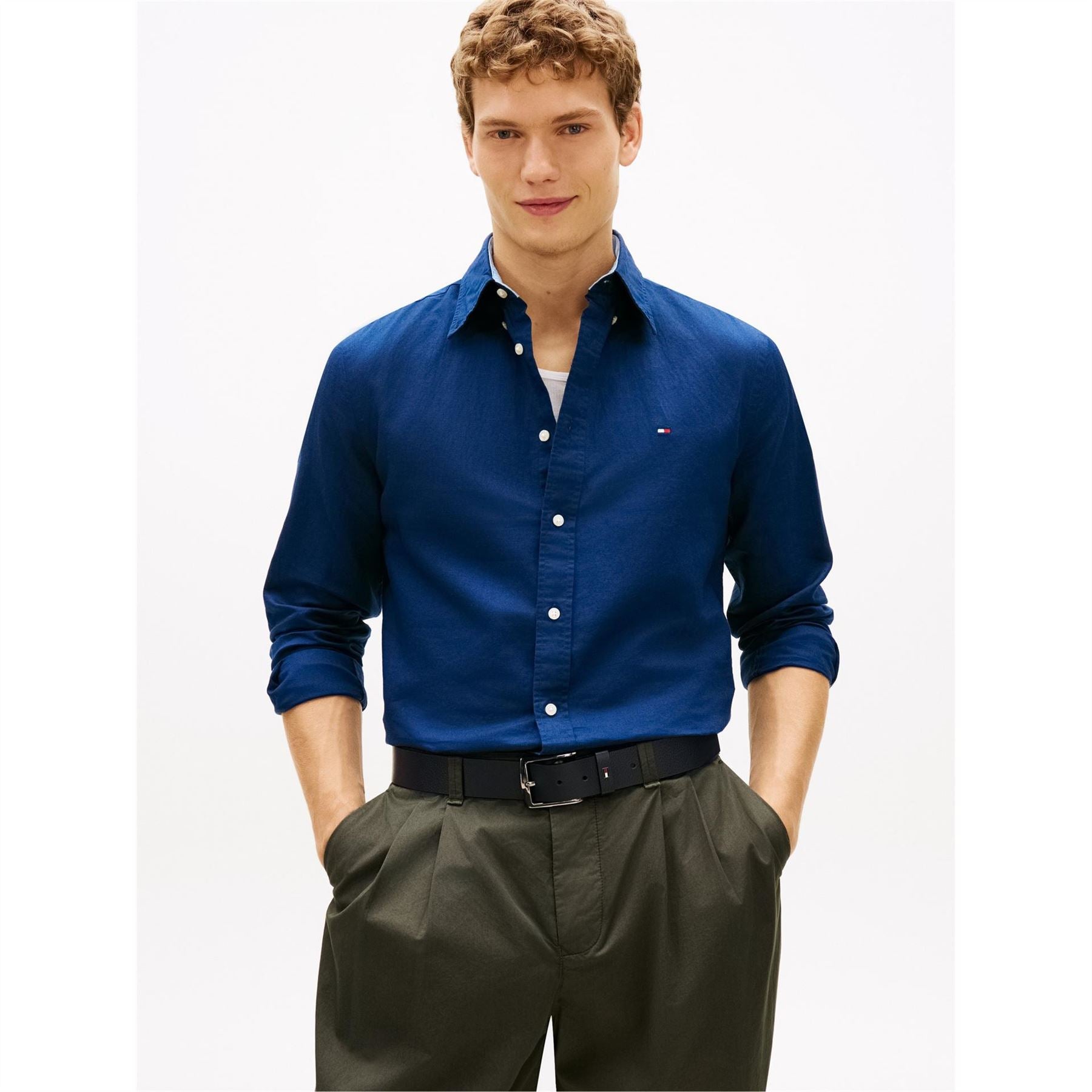 Tommy Hilfiger Linen Ls Shirt Sn63