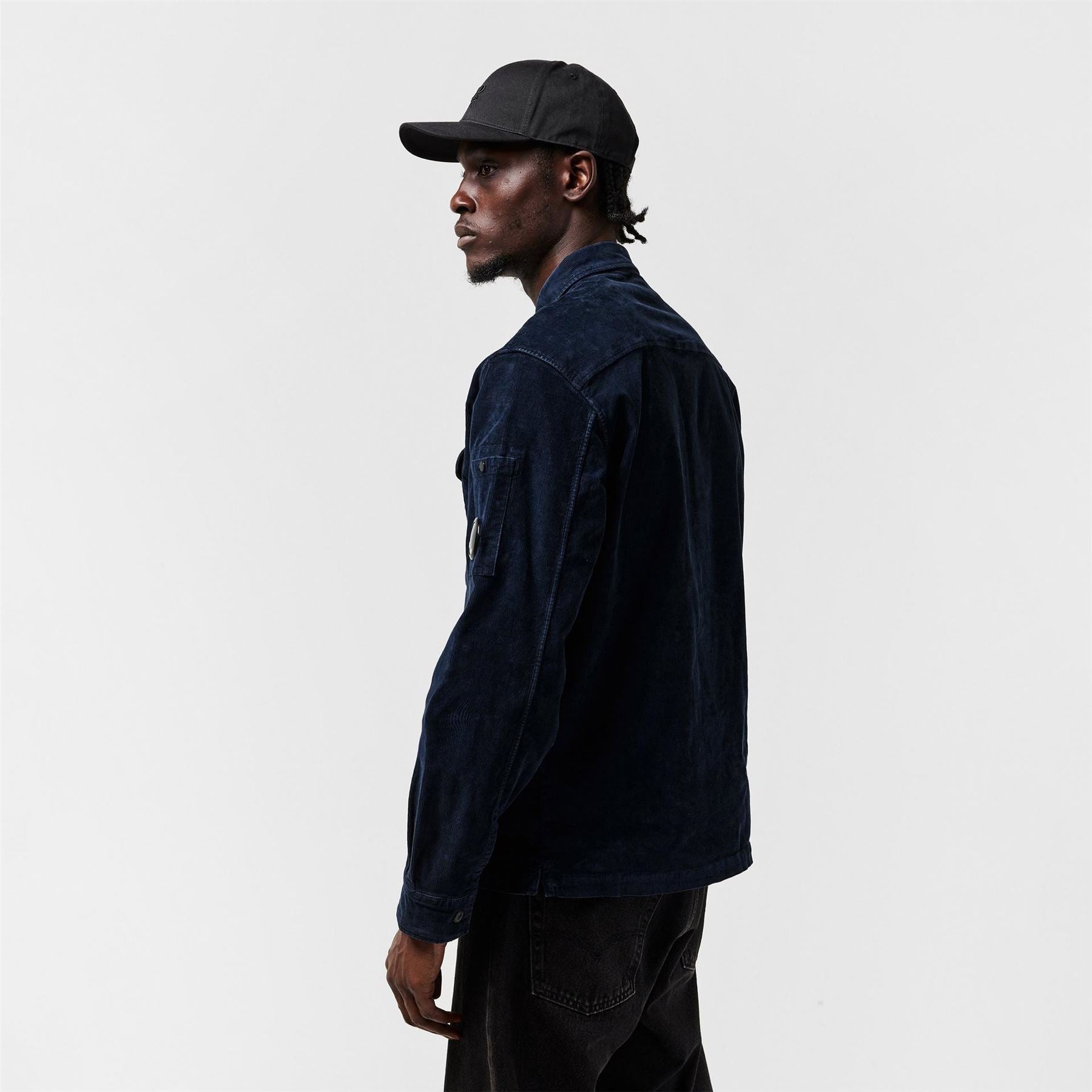 CP Company Lens Single Pocket Long Sleeve Corduroy Shirt