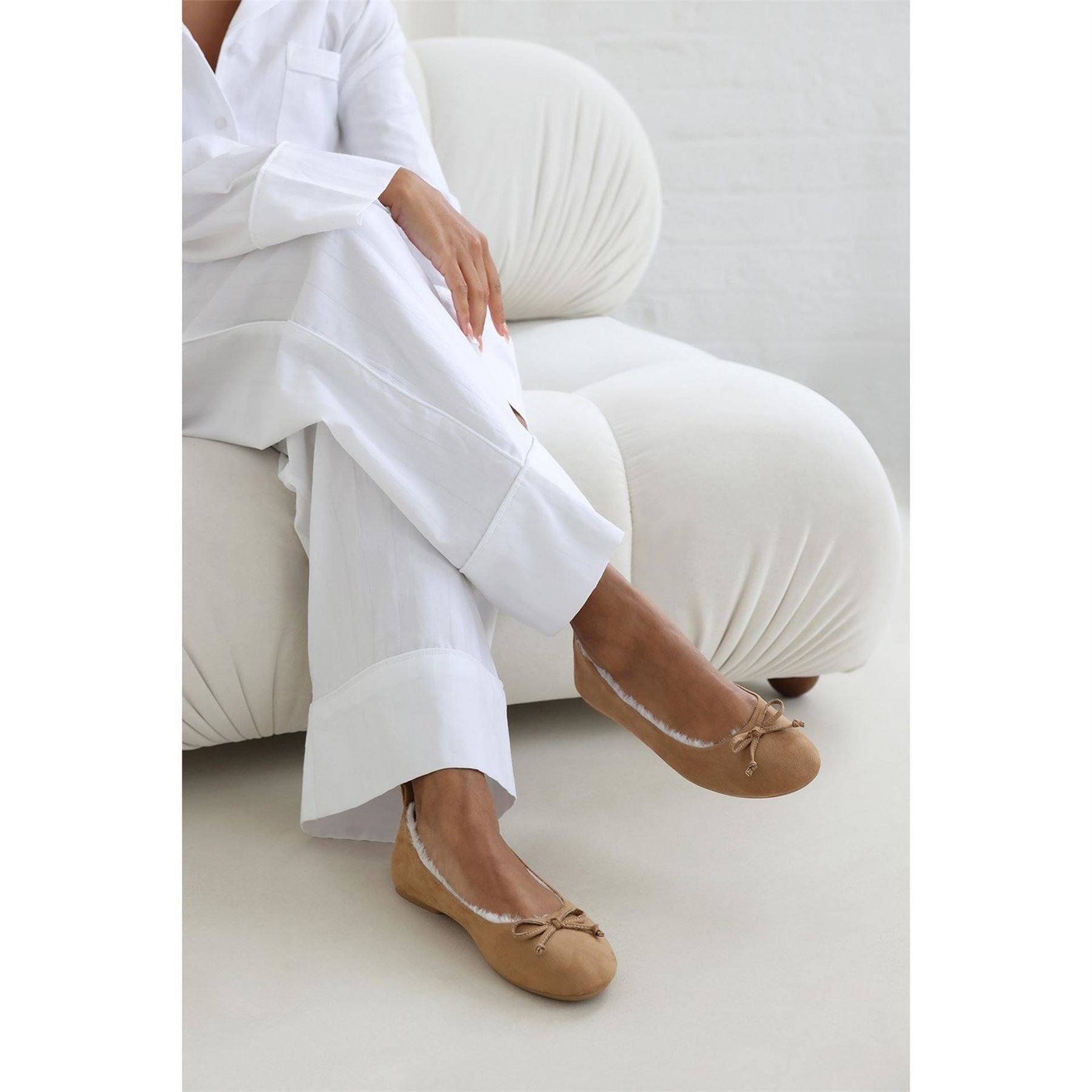 Wheres That From Solid Patterned Ballet Slippers