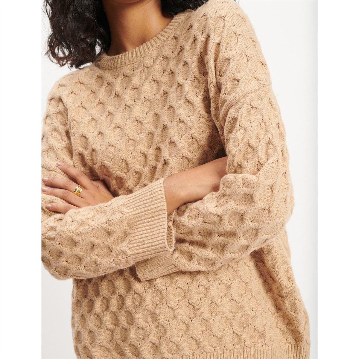 Nobodys Child Oszd Relaxed Fit Crew Neck Sweater