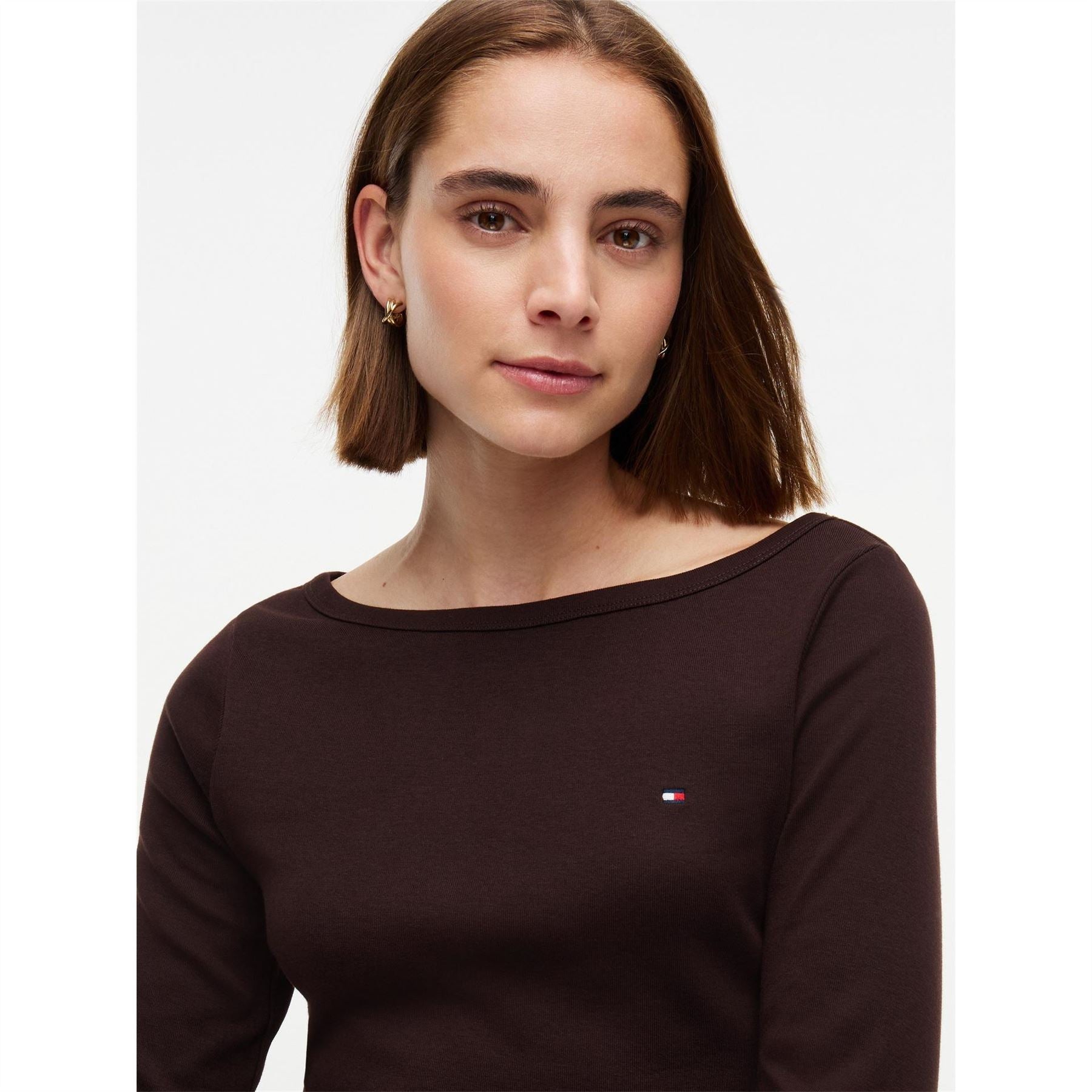 Tommy Hilfiger Cody Slim Fit Boat Neck 3/4 Sleeve T-Shirt