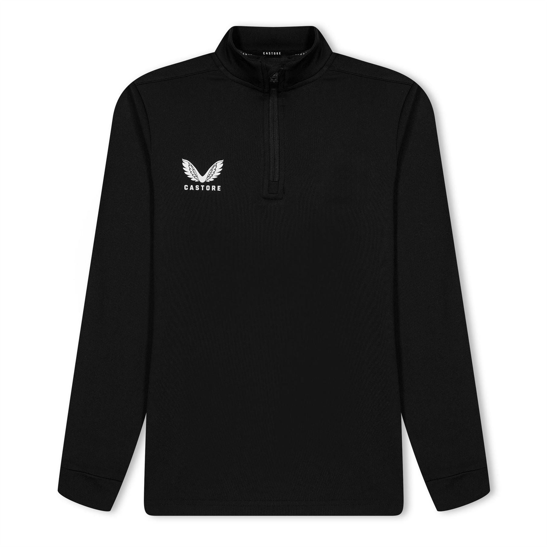 Castore Zip Neck Long Sleeve Rib Sweatshirt