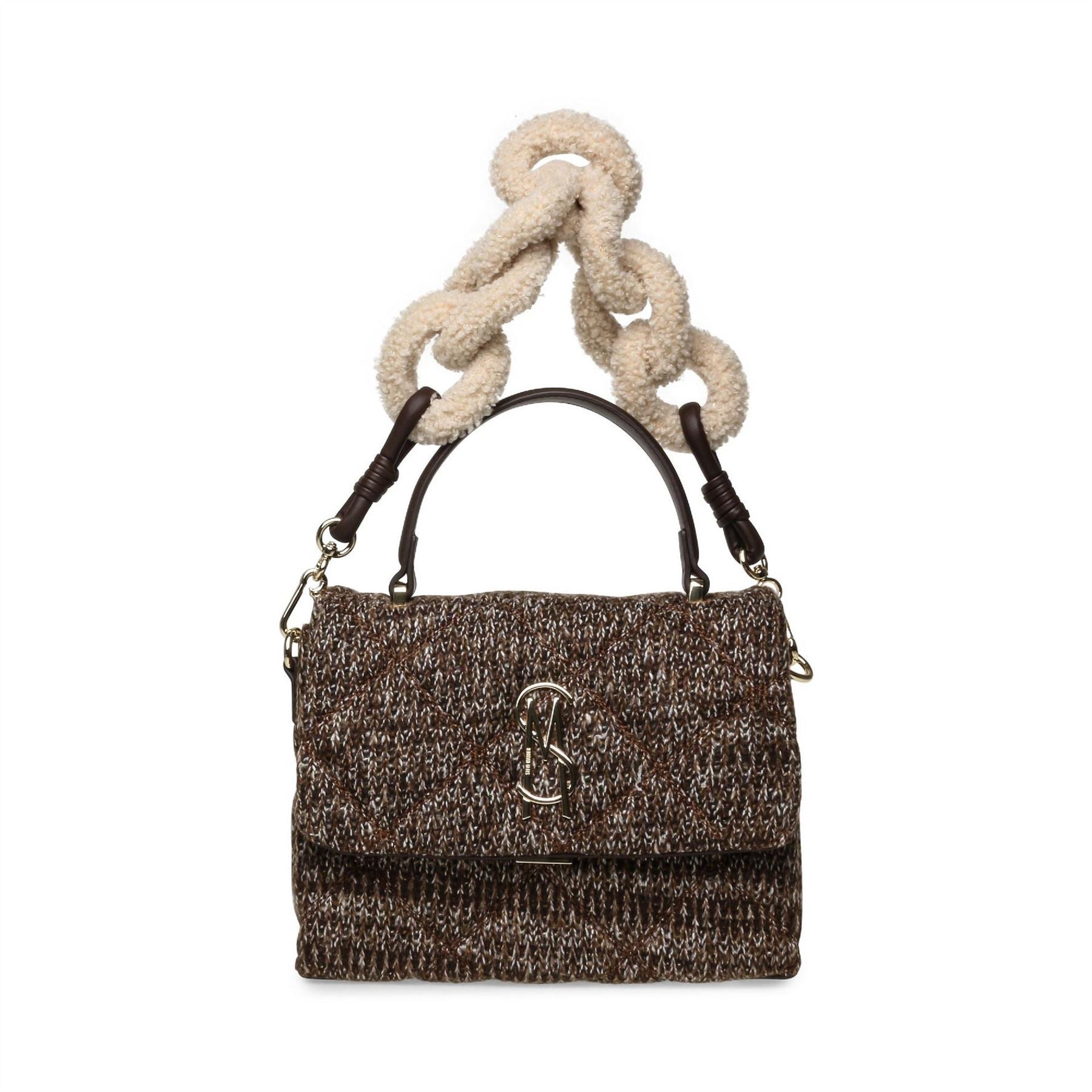 Steve Madden Textured Cross Body Bag with Gold Tone Hardware