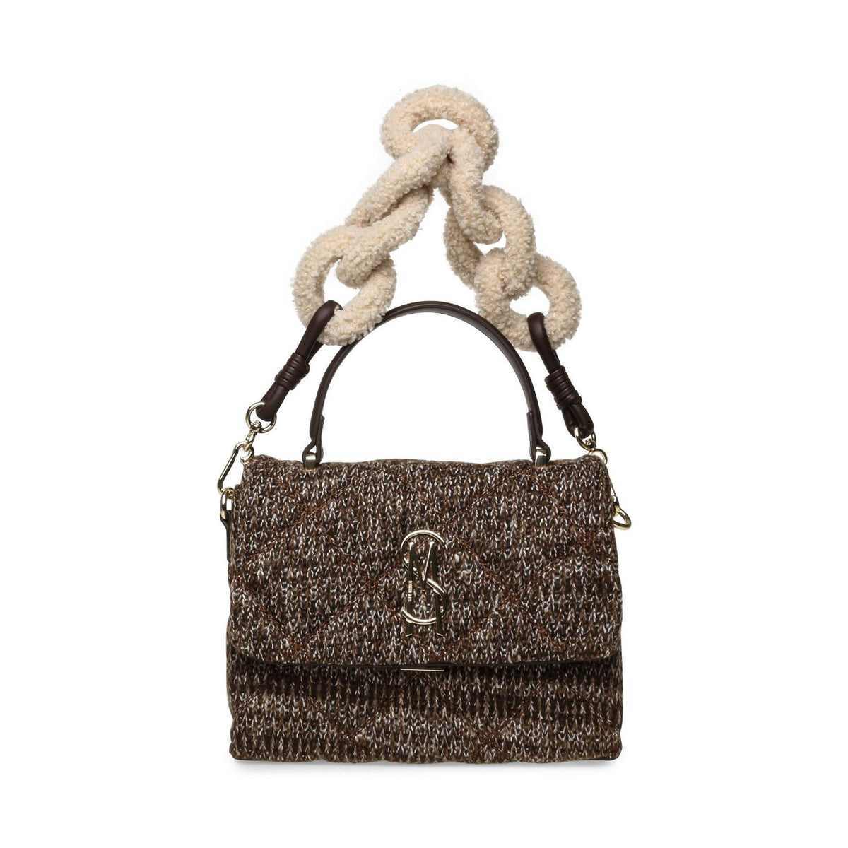 Steve Madden Textured Cross Body Bag with Gold Tone Hardware