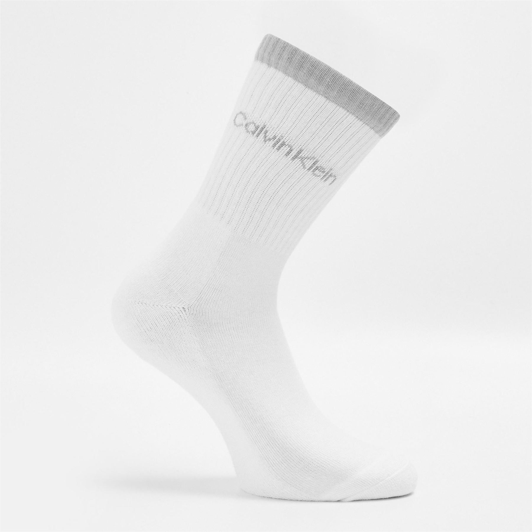 Calvin Klein Womens Logo Crew Socks 3 Pack
