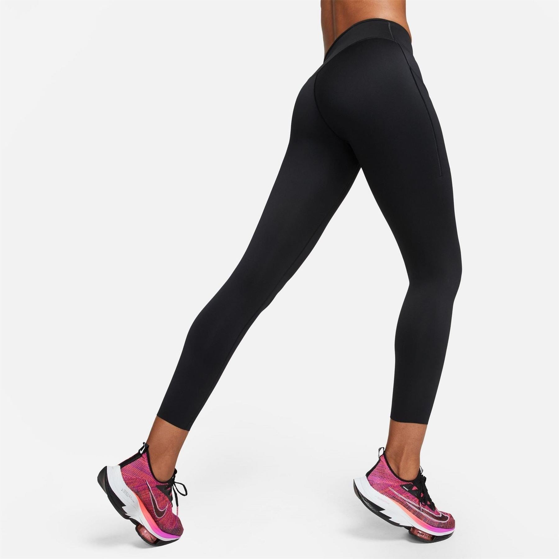 Nike Womens Dri Fit Go Firm Support Mid Rise 7 8 Leggings With Pockets