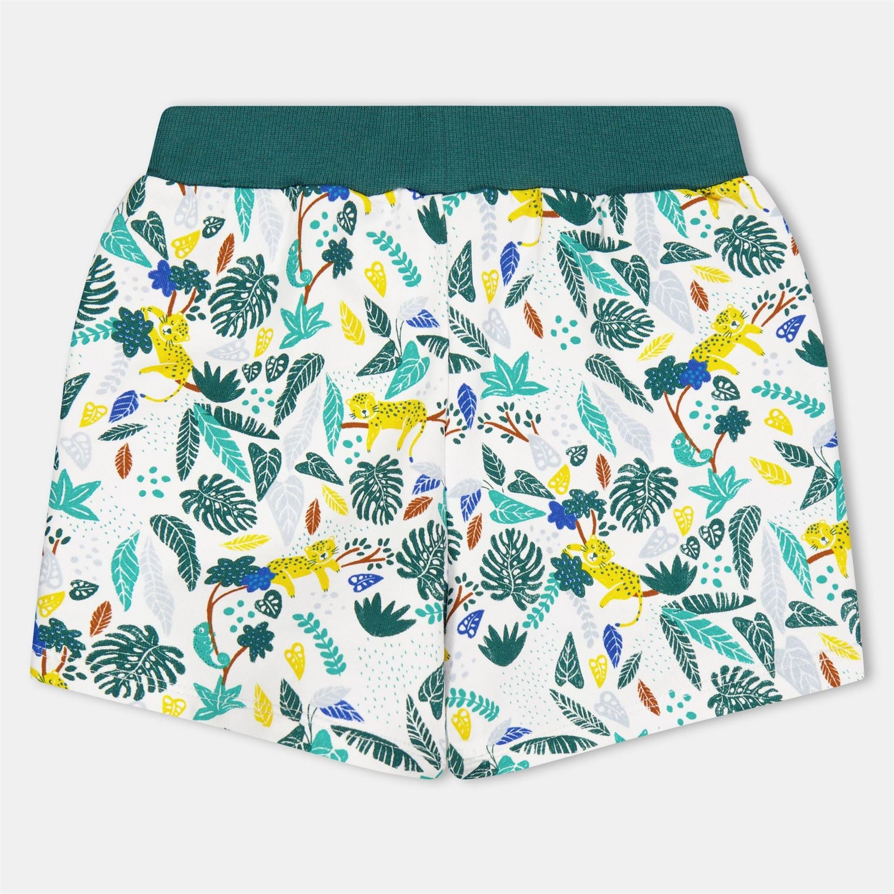 Carrement Beau Leaf Print Bermuda Shorts with Elasticated Waistband