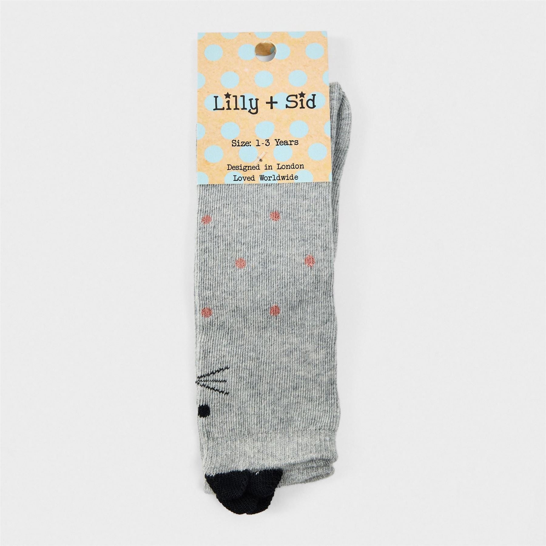 Lilly and Sid Cat Knee High Socks