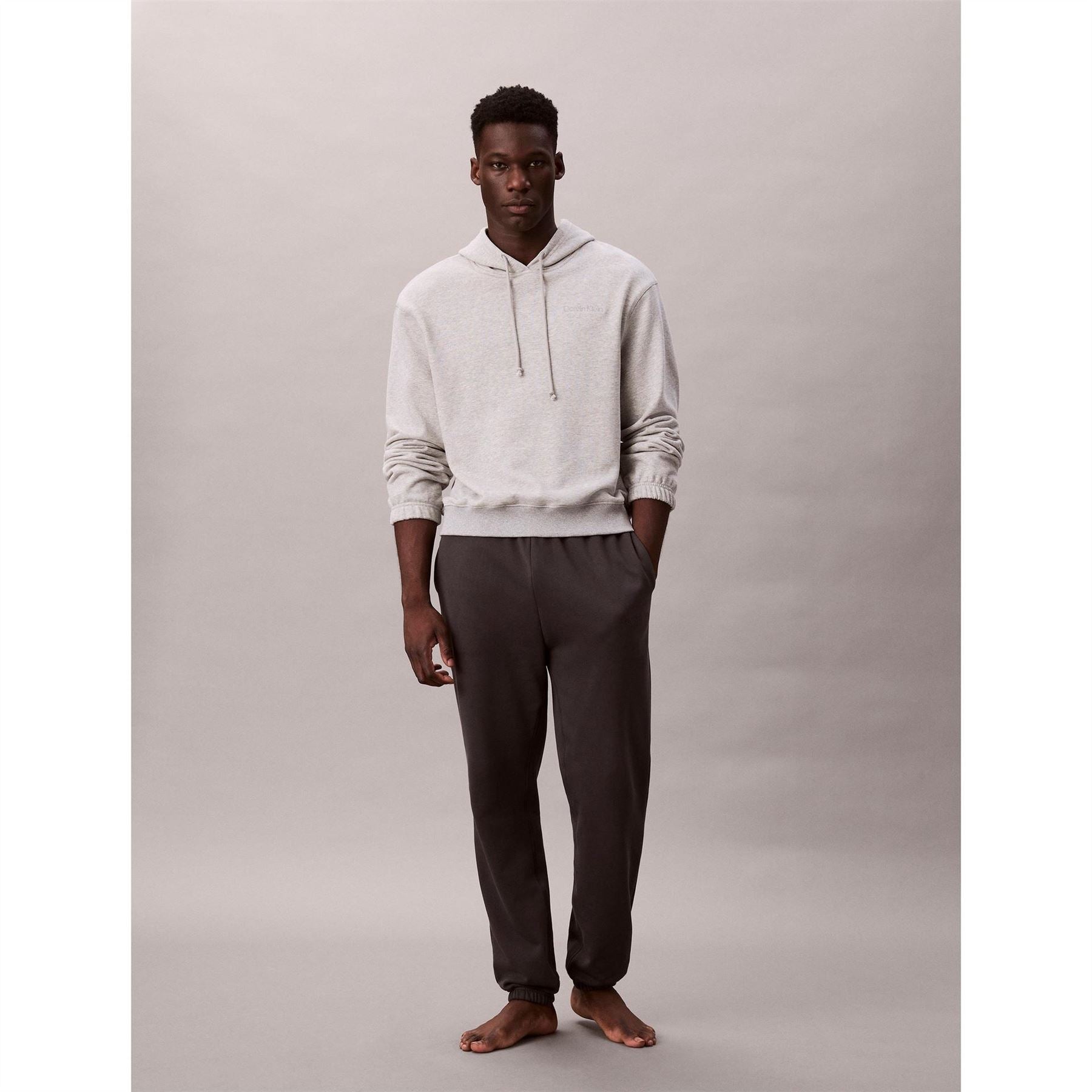 Calvin Klein Logo Print Hooded Neck Long Sleeve Sweatshirt