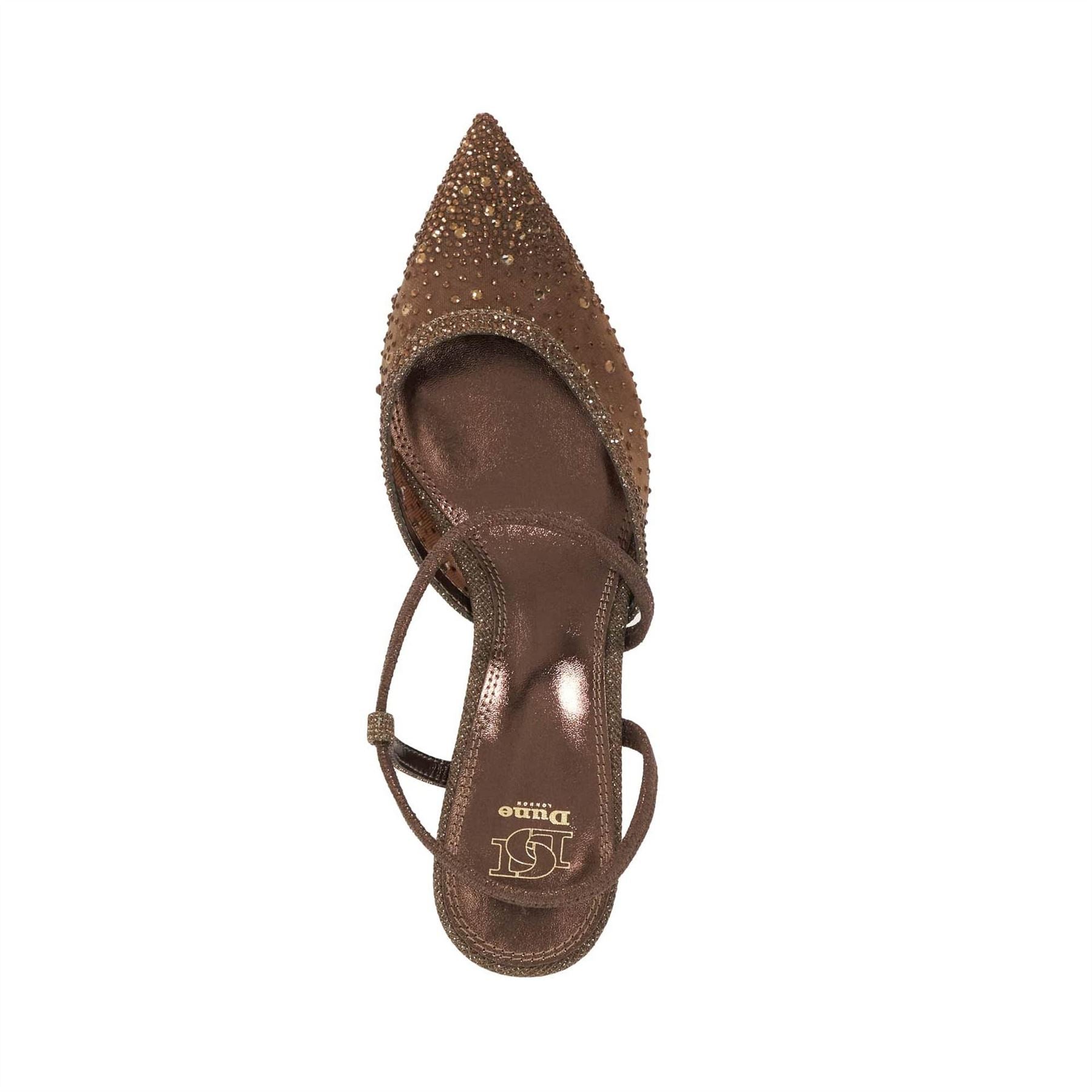 Dune London Chasing Low Heel Slip On Stiletto Court Shoes