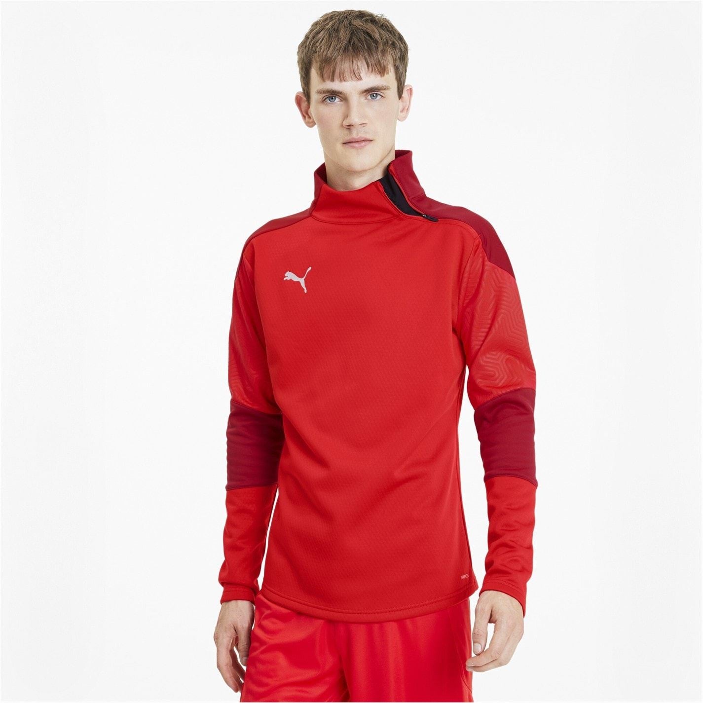 Puma Regular Fit High Neck Long Sleeve Athletic Top