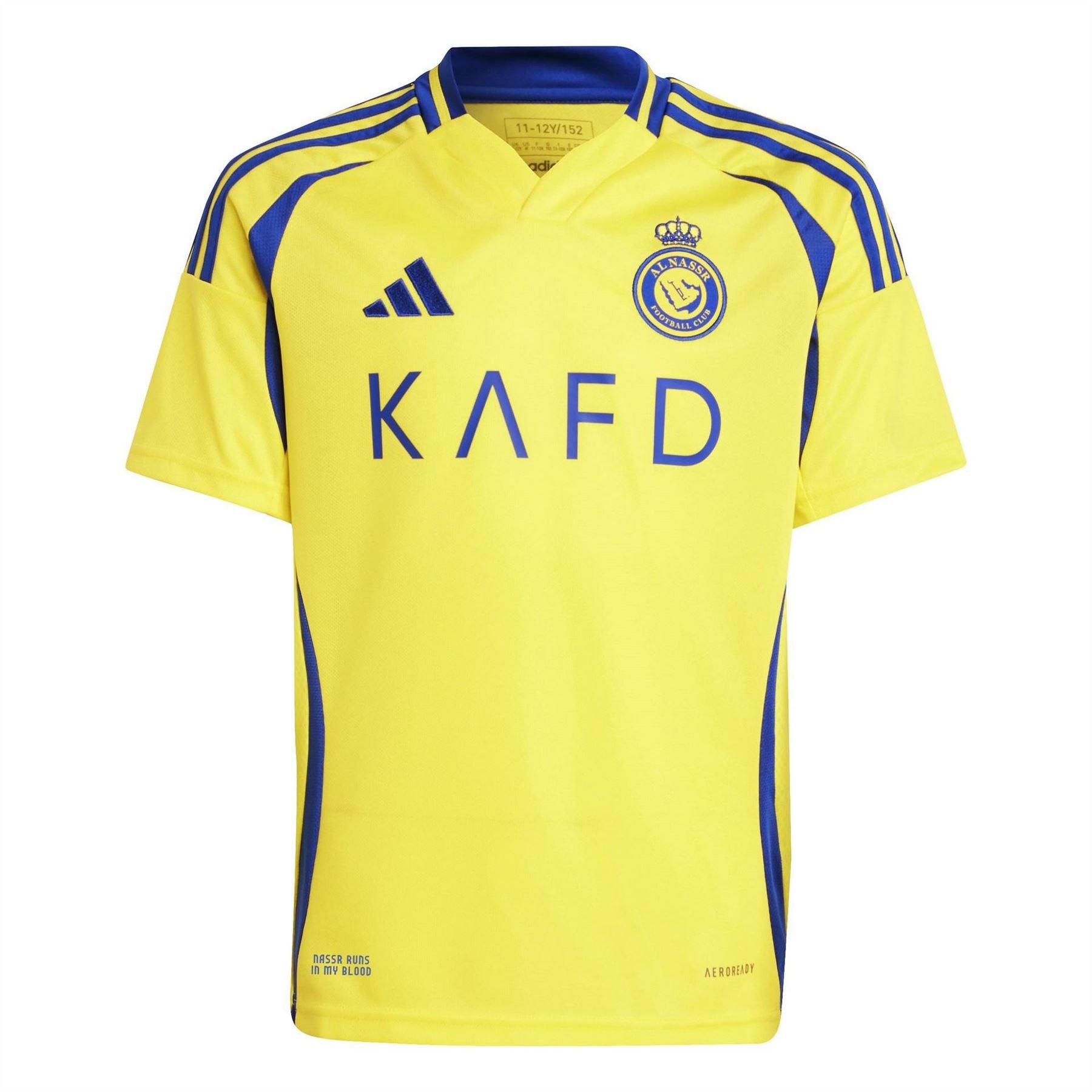 adidas Nassr Ronaldo Home Shirt 2024 2025 Juniors