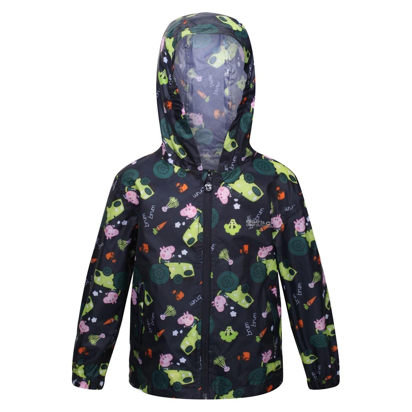 Regatta Pepa Hooded Rain Jacket with Elasticated Cuff