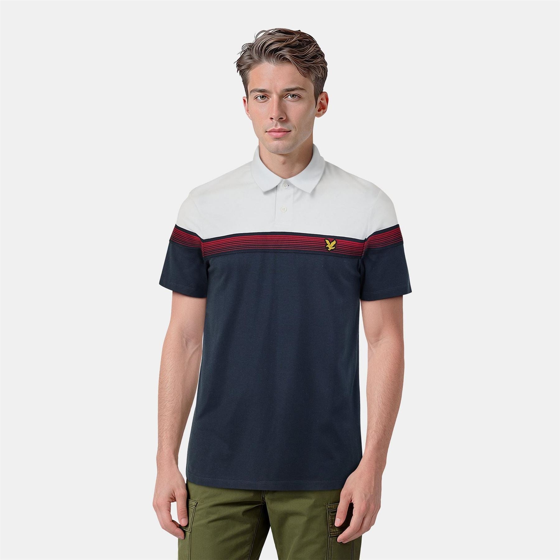 Lyle and Scott Collared Neck Polo Shirt Casual Pant Set