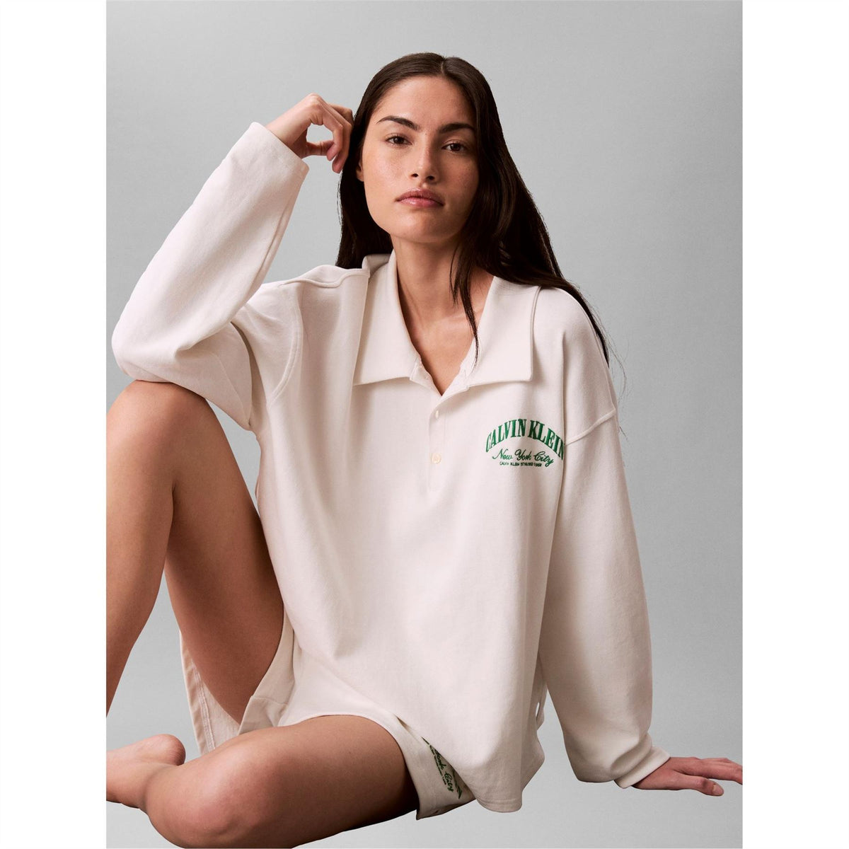 Calvin Klein Long Sleeve Polo Shirt