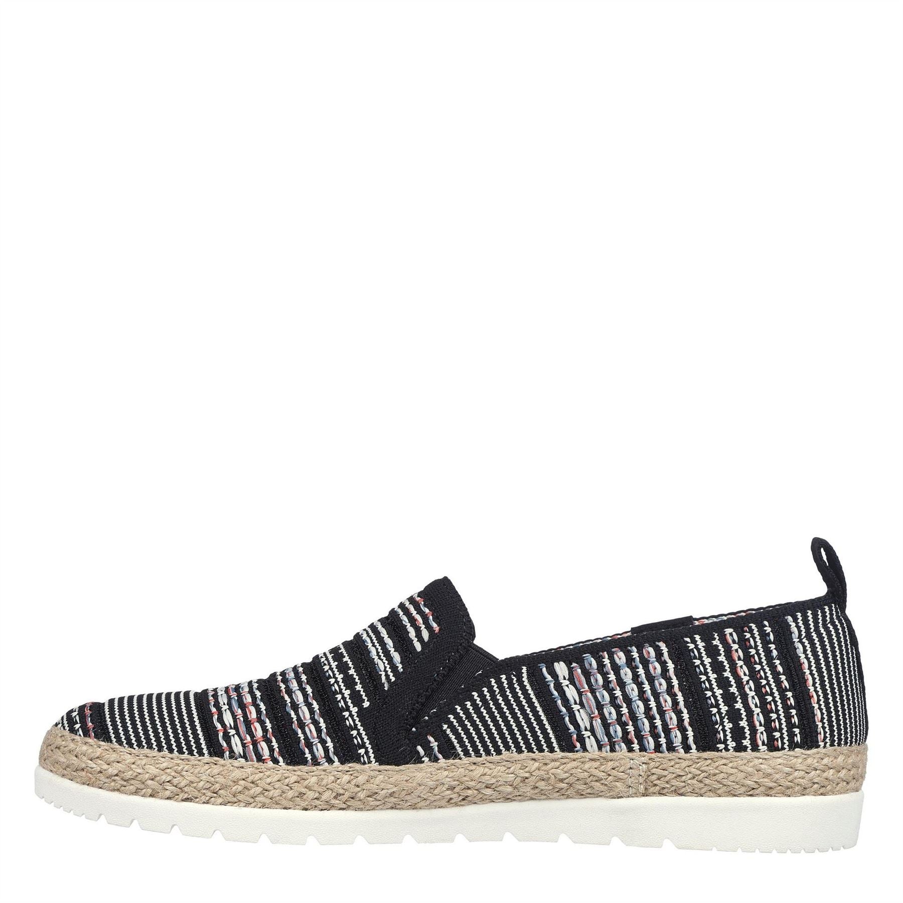 Skechers Engineered Woven Twin Gore Slip On Espadrilles