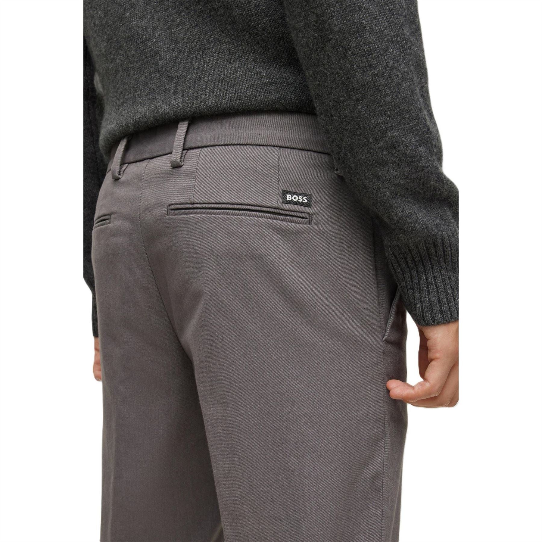 Boss Kaito1 Solid Patterned Straight Trousers