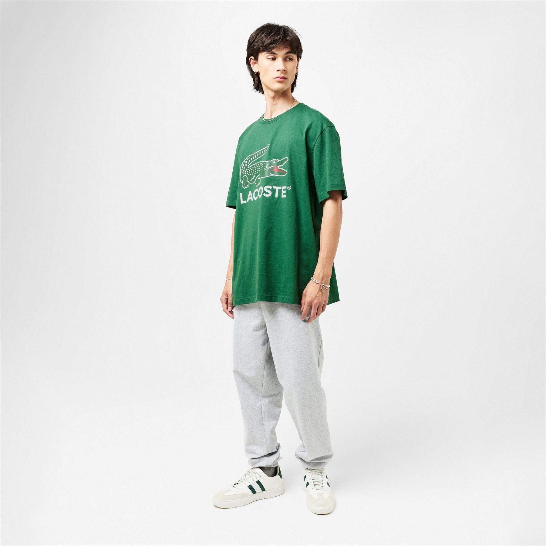 Lacoste Crocodile Print Regular Fit Crew Neck T-Shirt