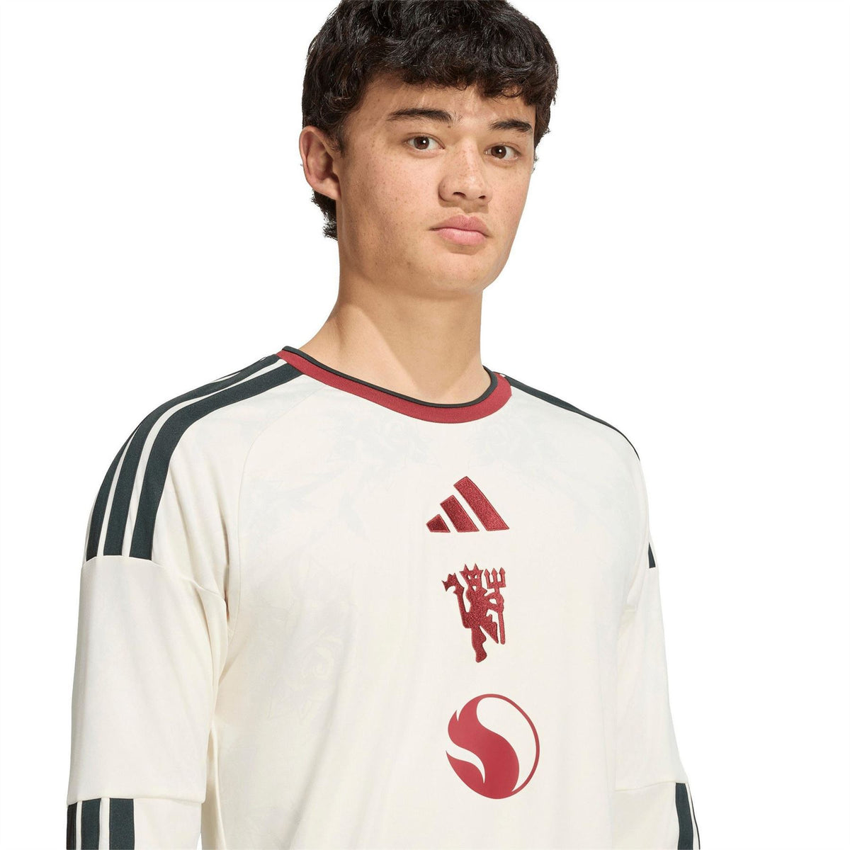 adidas Manchester United Third Long Sleeve Slim Fit Football Shirt