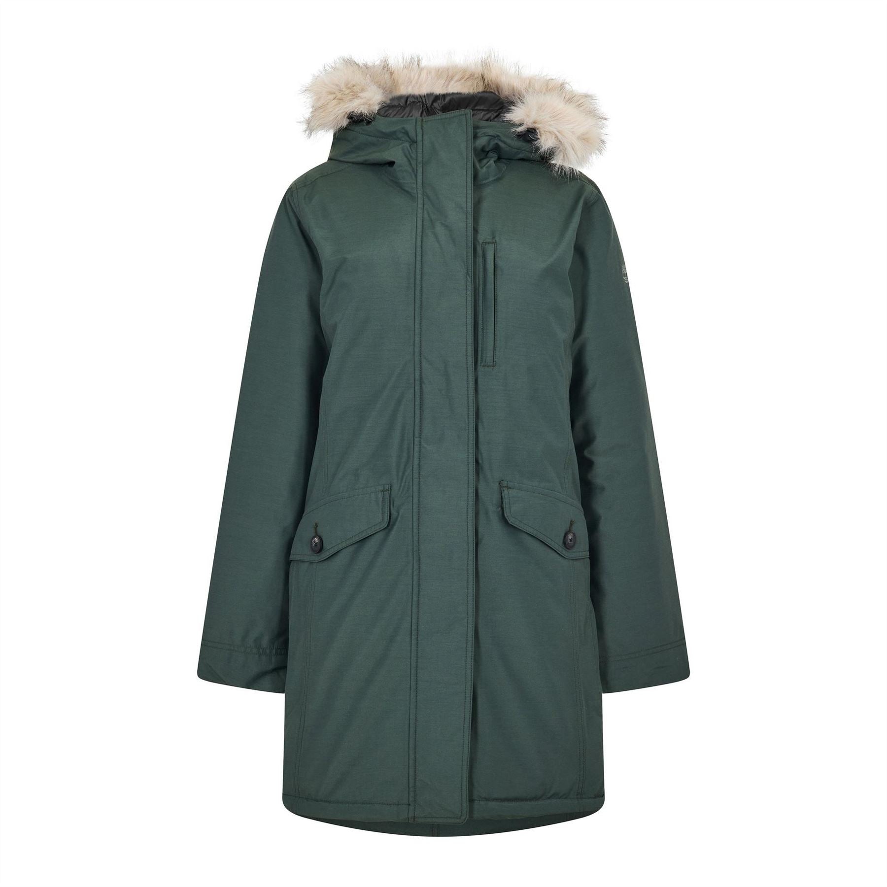Timberland Solid Patterned Waterproof Parka Coat