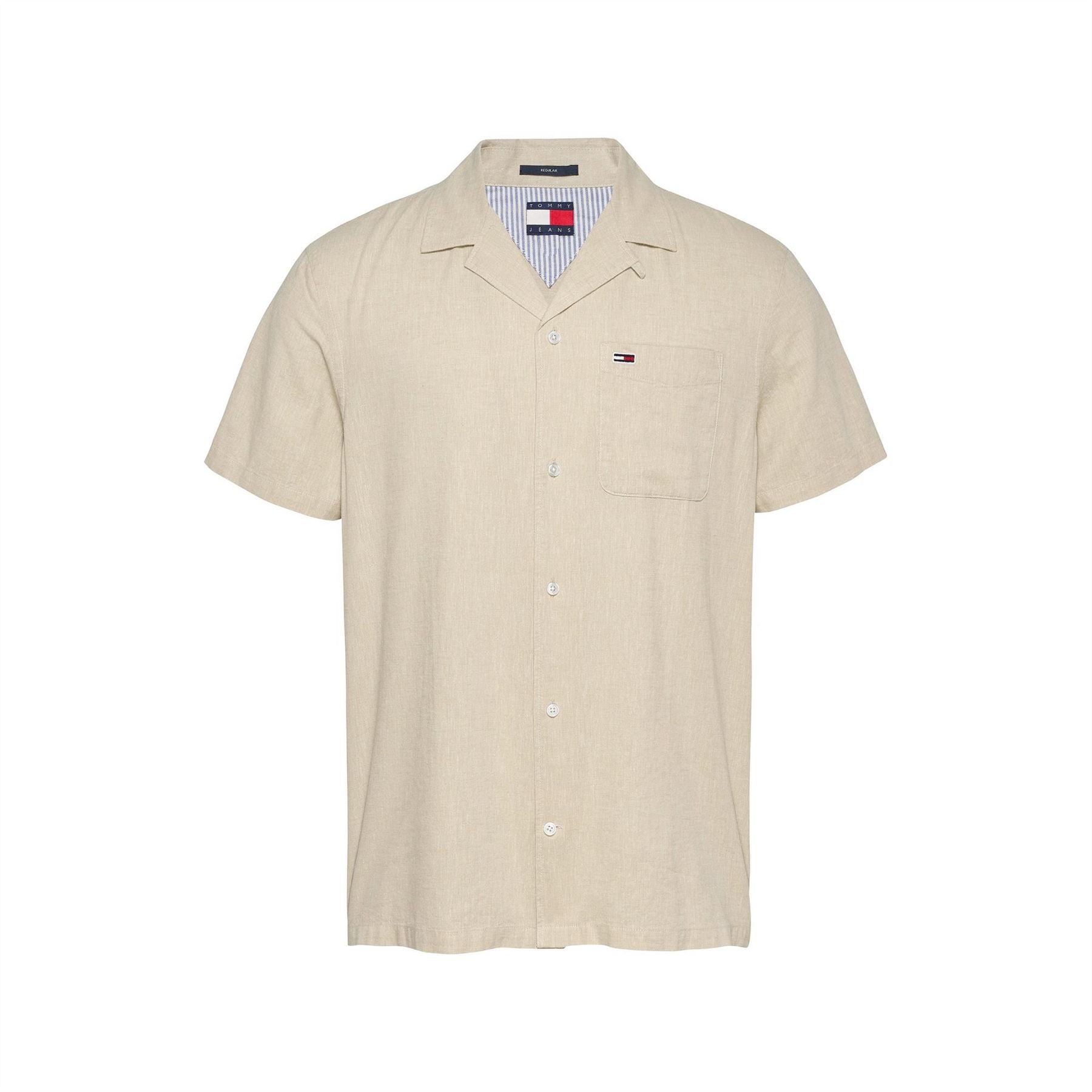 Tommy Jeans Collared Neck Short Sleeve Regular Fit Shirt