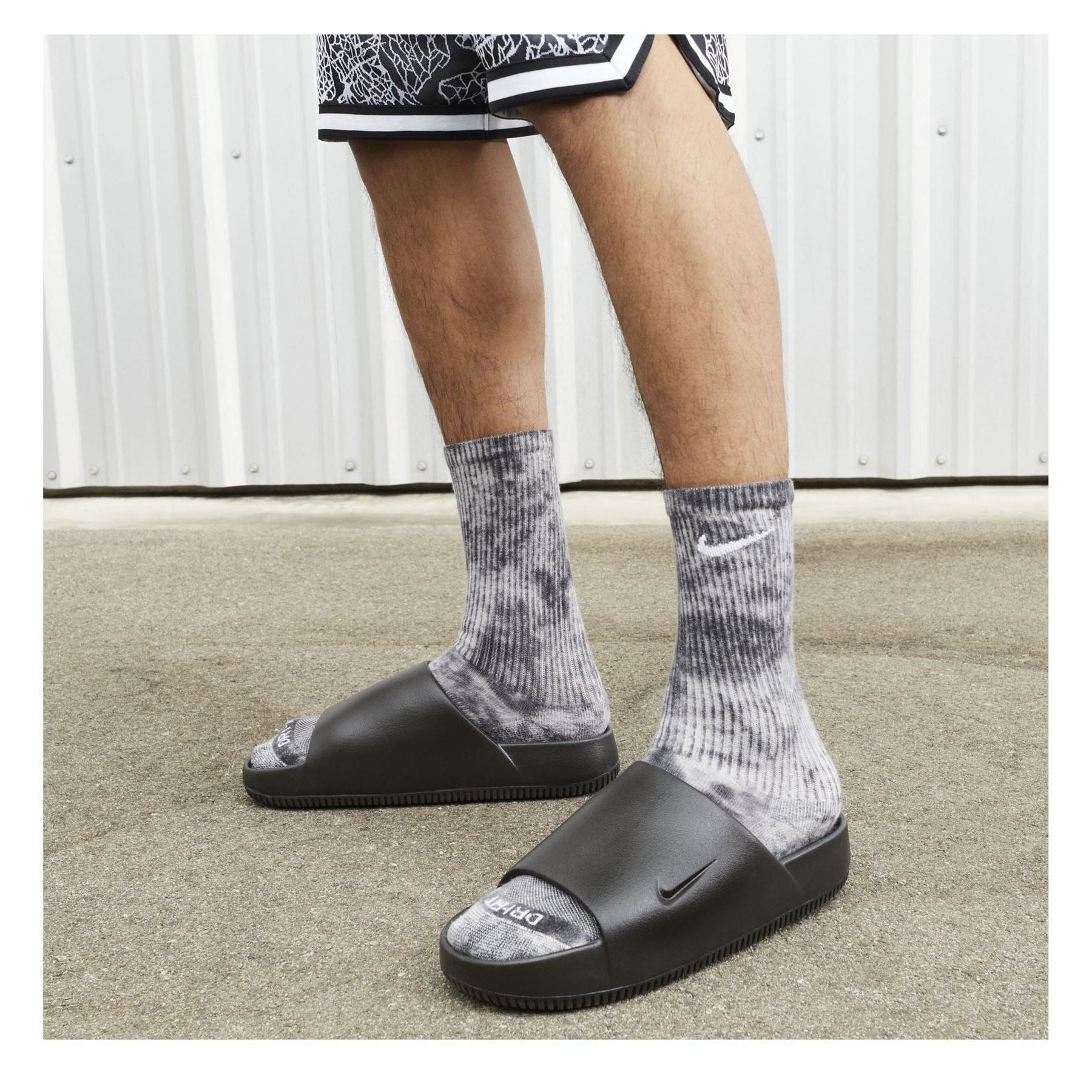 Nike Calm Slide Open Toe Flat Slides