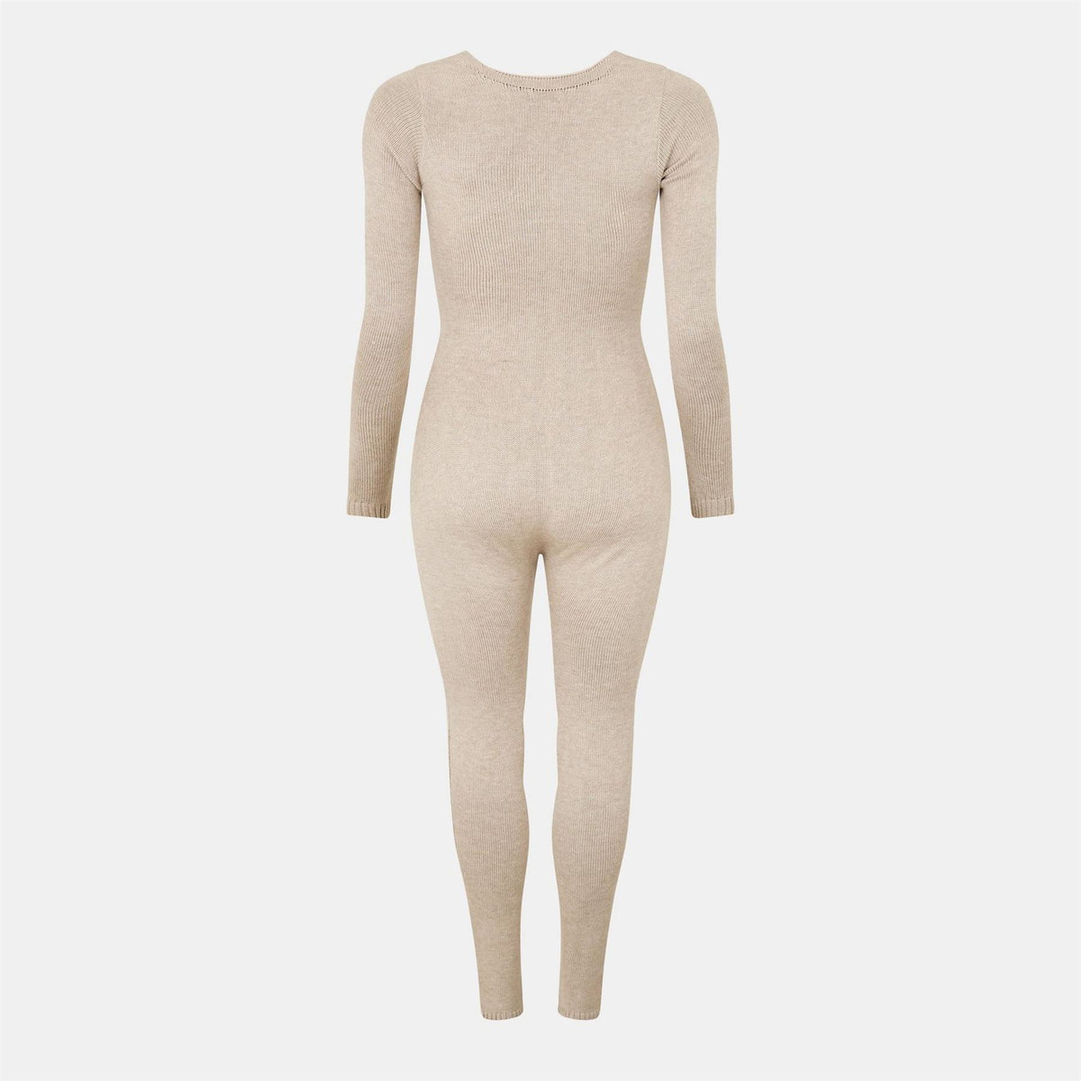 Missy Empire Womens Knitted Long Sleeve Jumpsuit