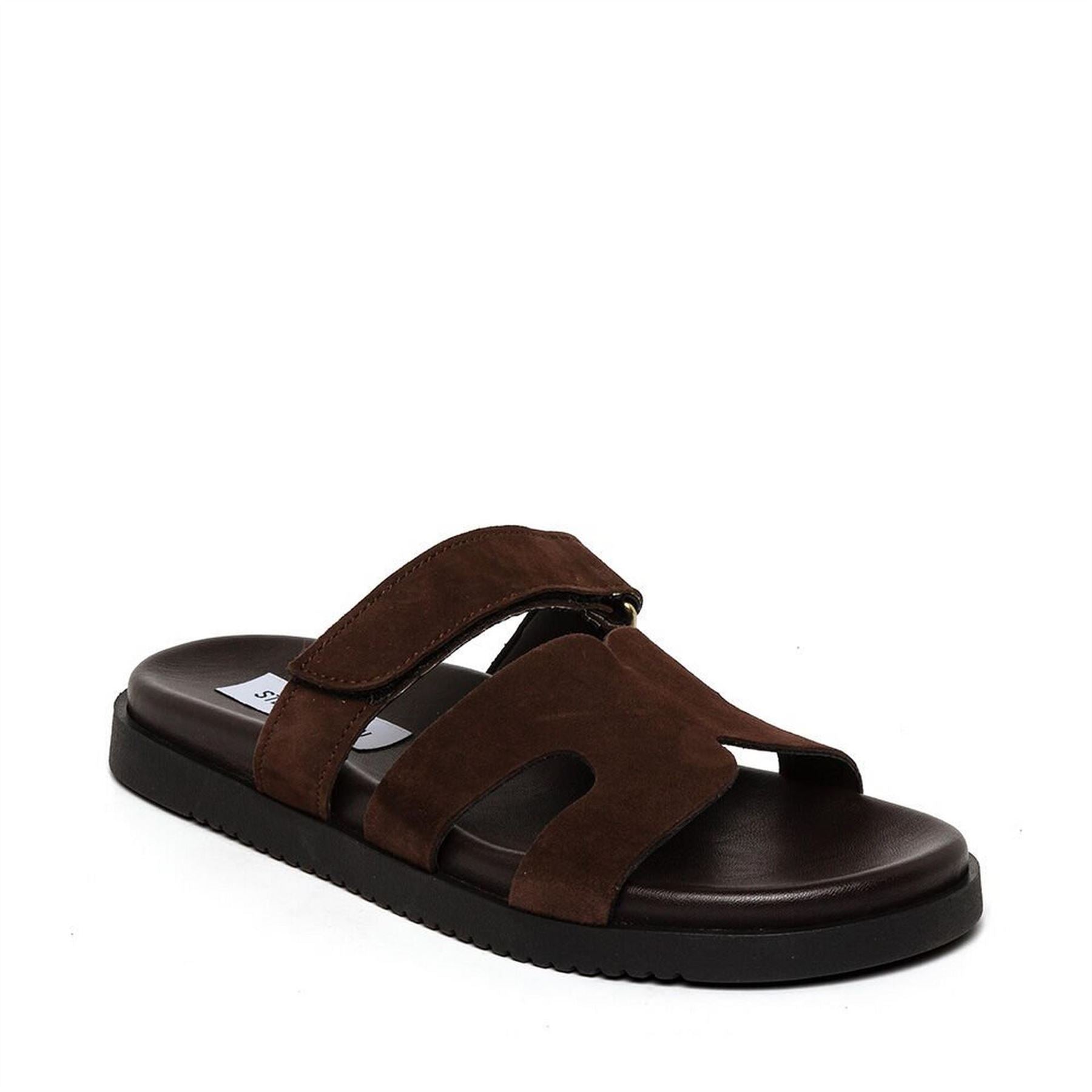 Steve Madden Textured Open Toe Slide Sandals