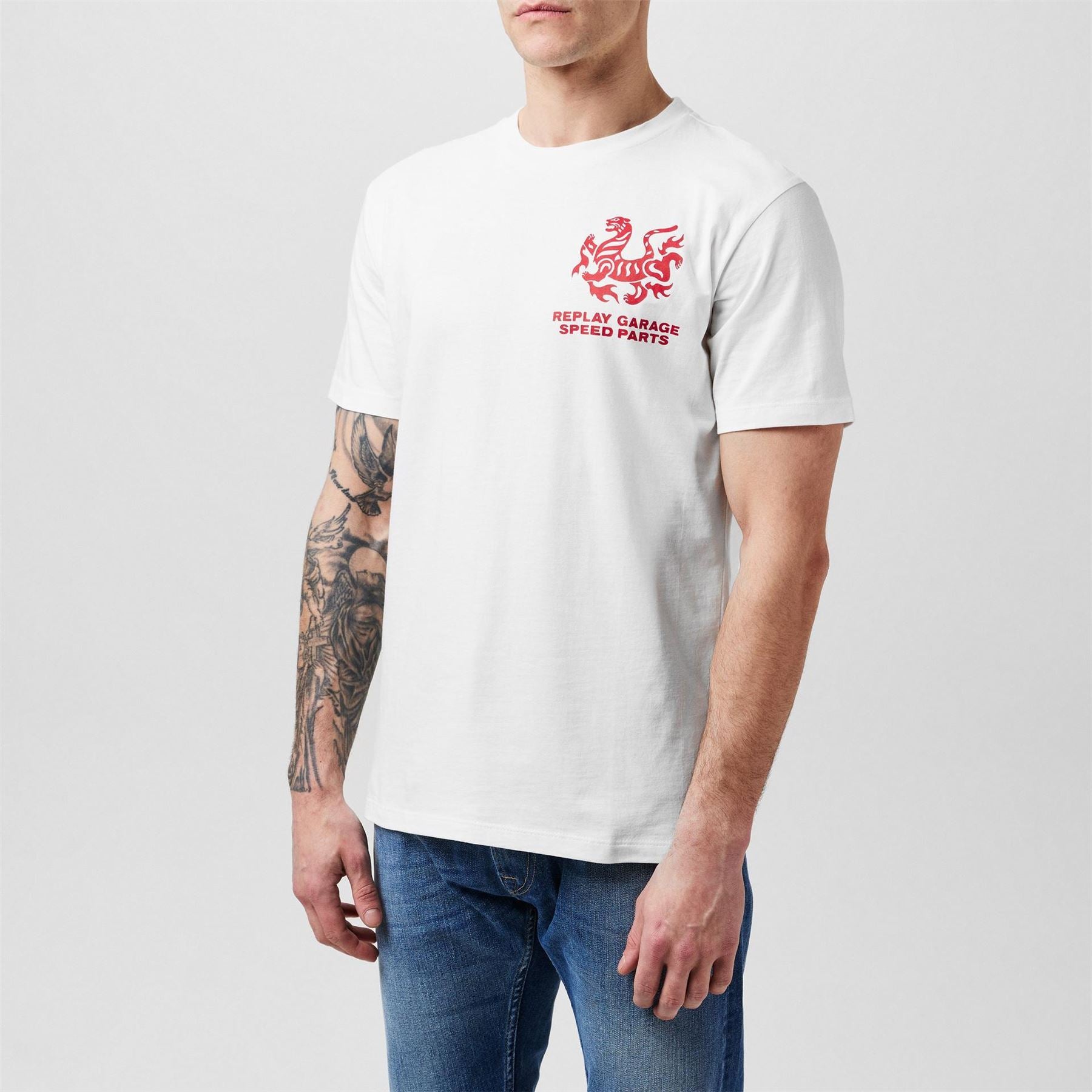 Replay Regular Fit Crew Neck Short Sleeve T-Shirt