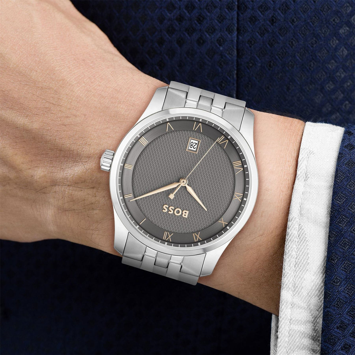 Boss Bssjwl Principle Large Roman Numerals Watch