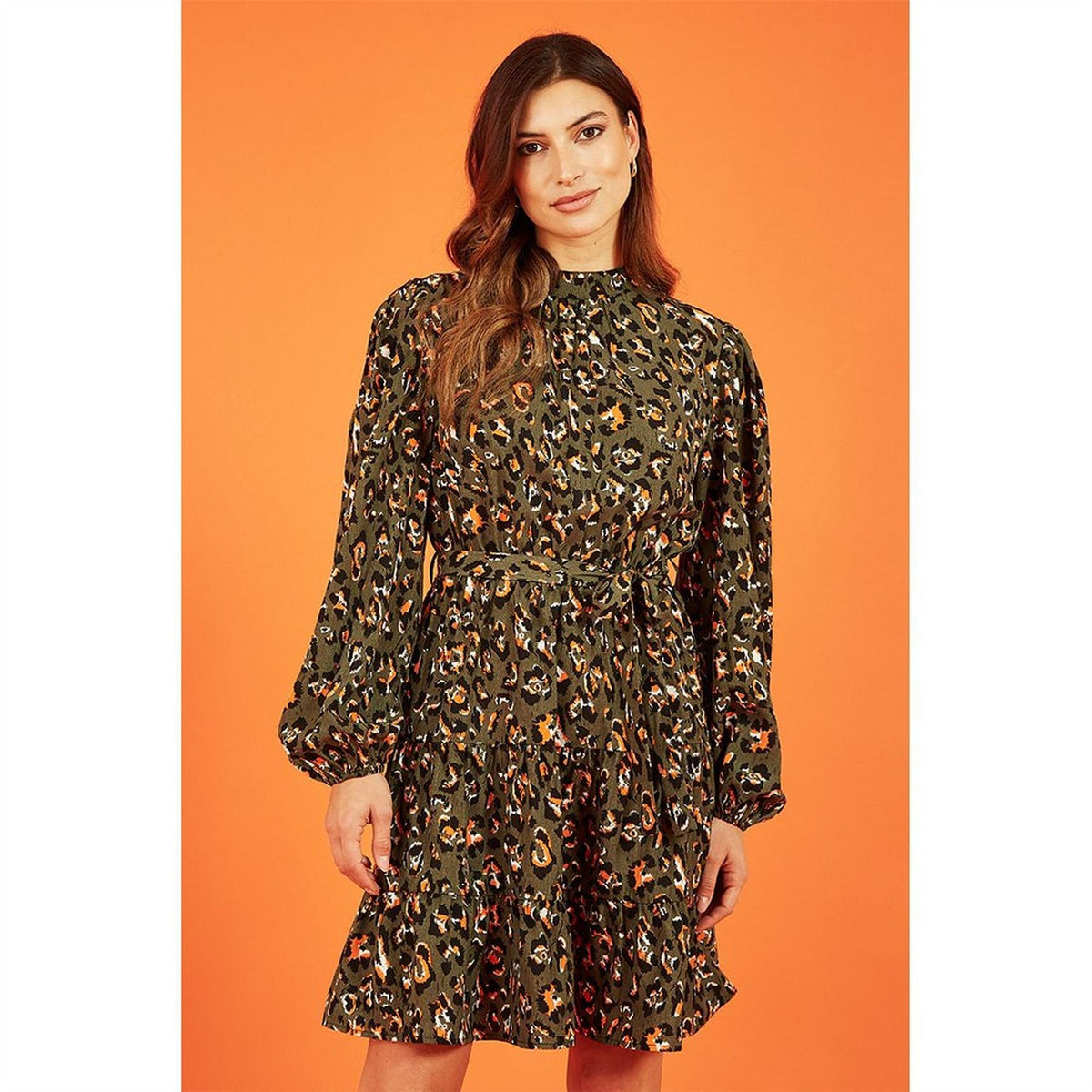 Mela London Animal Print Skater Dress