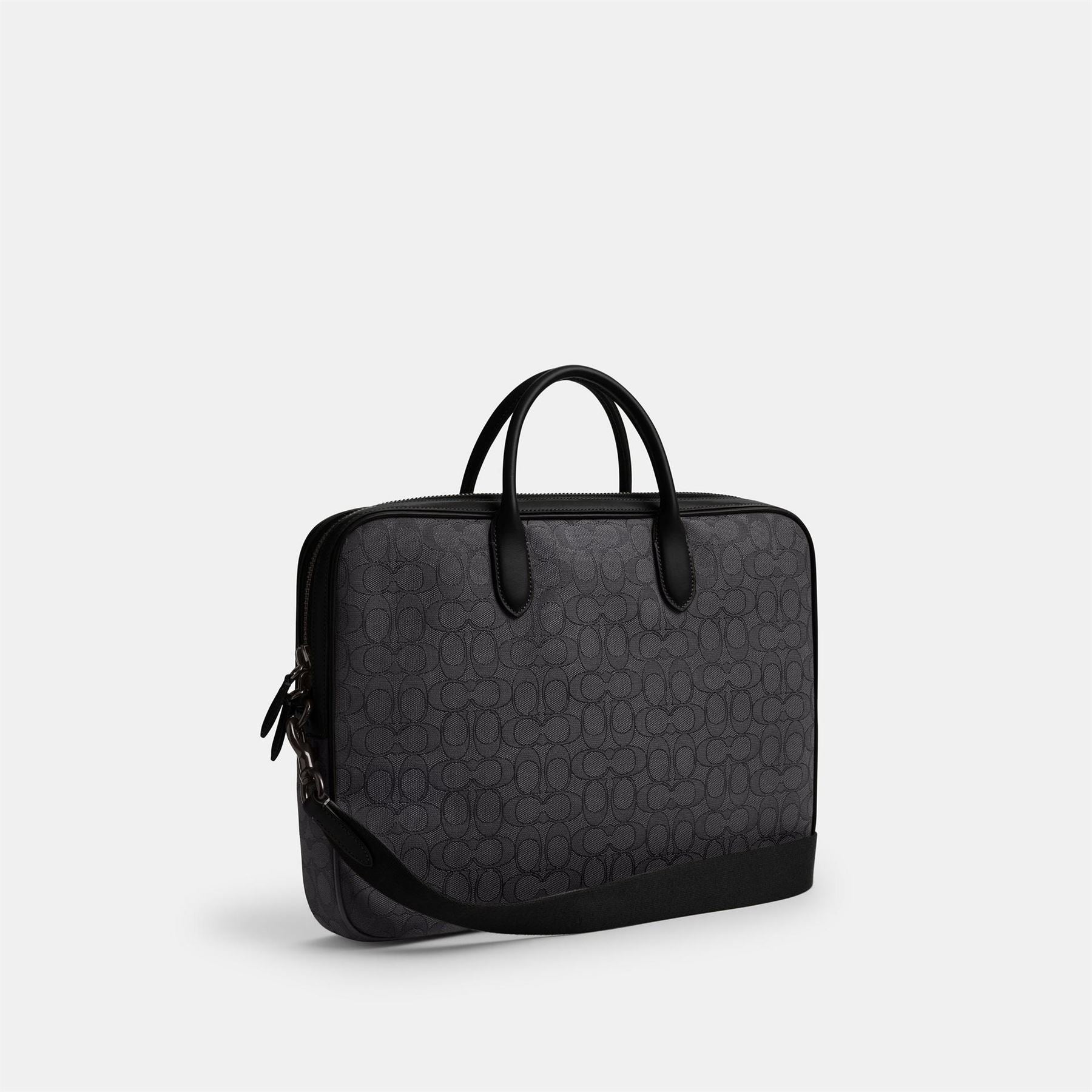 Coach Signature Jacquard Work Bag with Detachable Strap