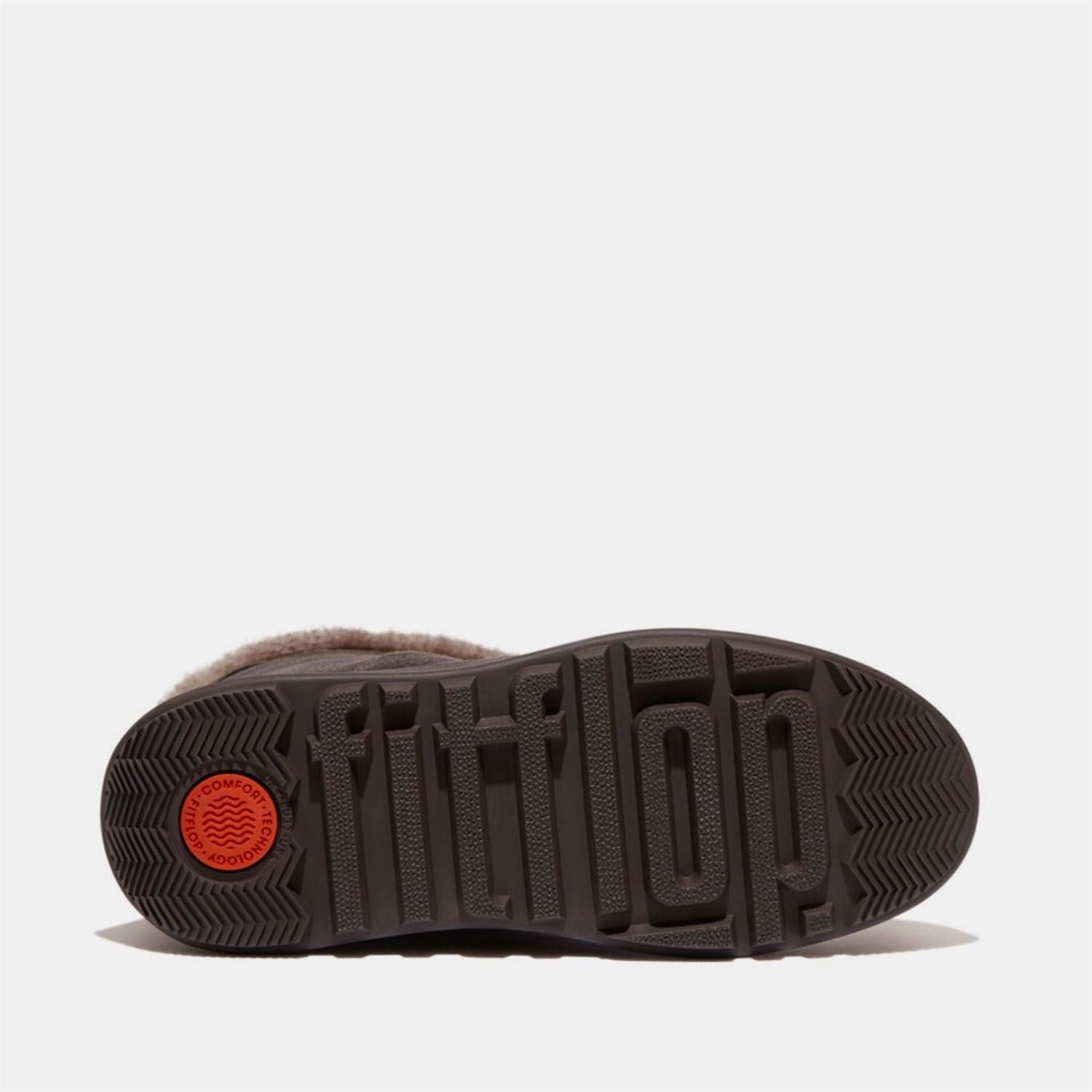 Fitflop Mode Shearling Flatform Calf Boots