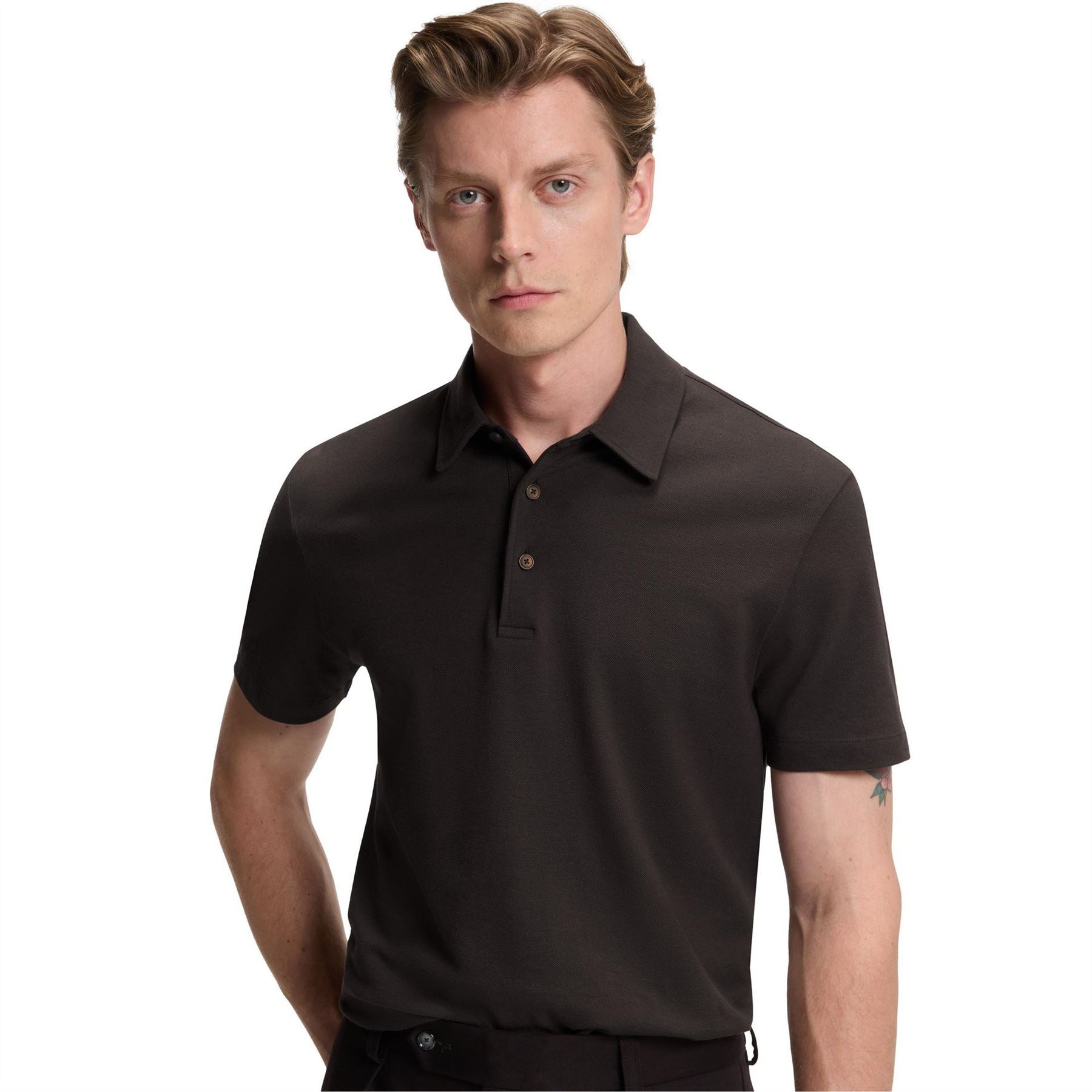 Boss Collared Neck Short Sleeve Regular Fit Shirt