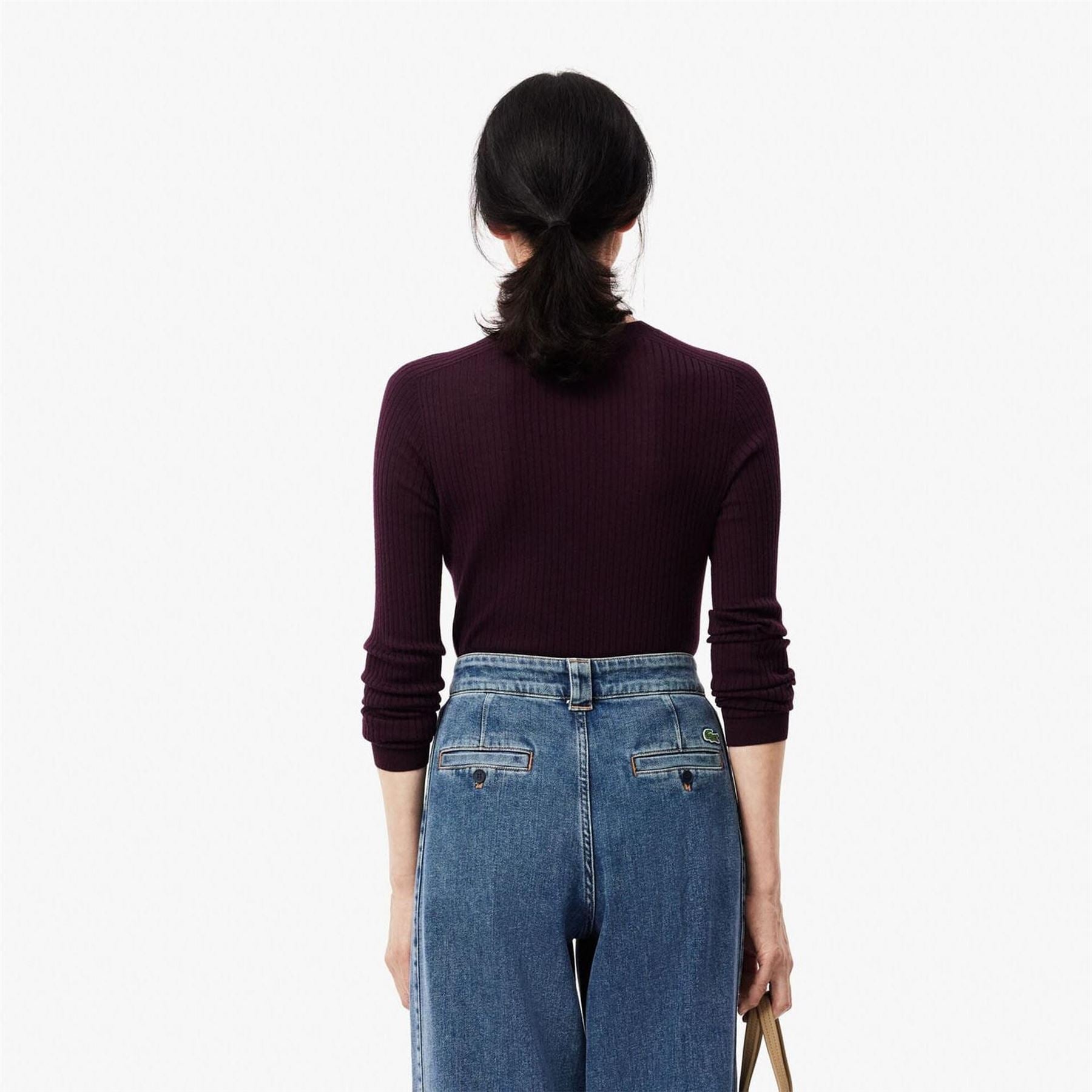 Lacoste Wool 3d Knit Cardigan