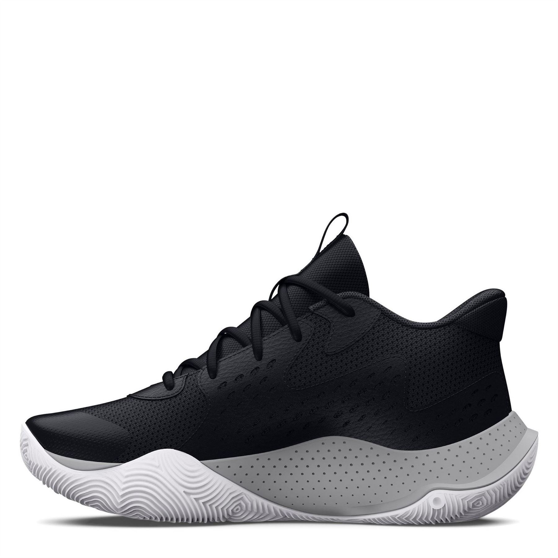 Under Armour Kids Jet 23 Graphic Print Basketball Canvas Low Top Sneakers