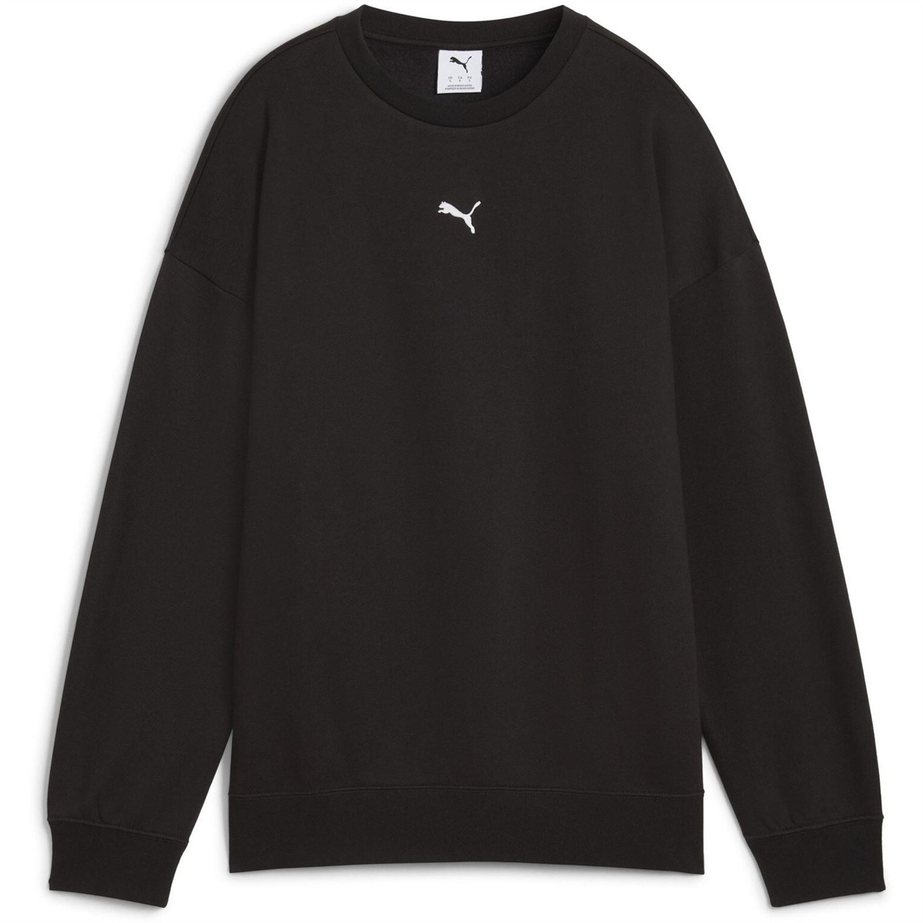 Puma Womens Ess Oversized Crew Fl Sweatshirt