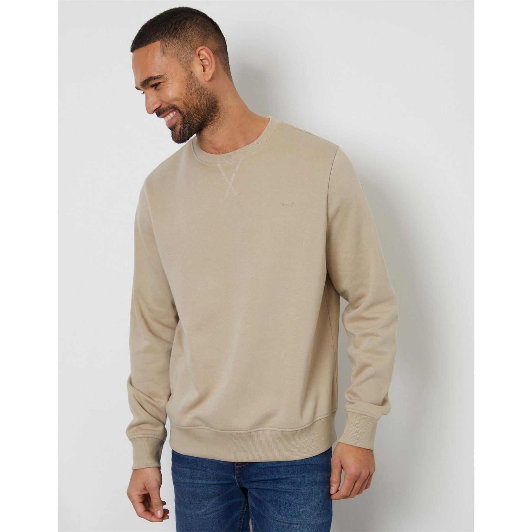 Threadbare Regular Fit Crew Neck Long Sleeve Sweatshirt