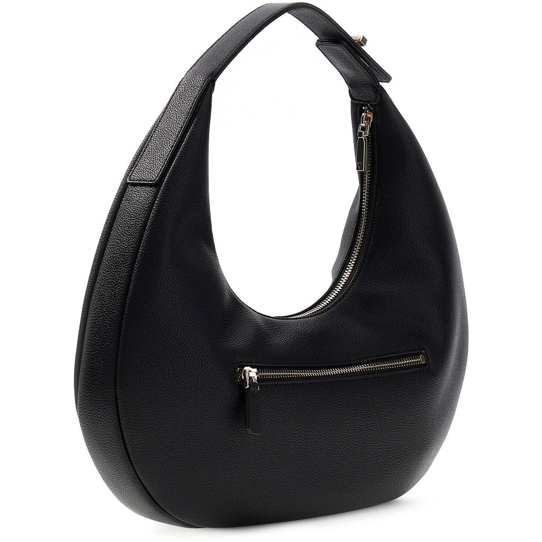Guess Evie Crescent Shape Hobo Bag with Silver Tone Hardware
