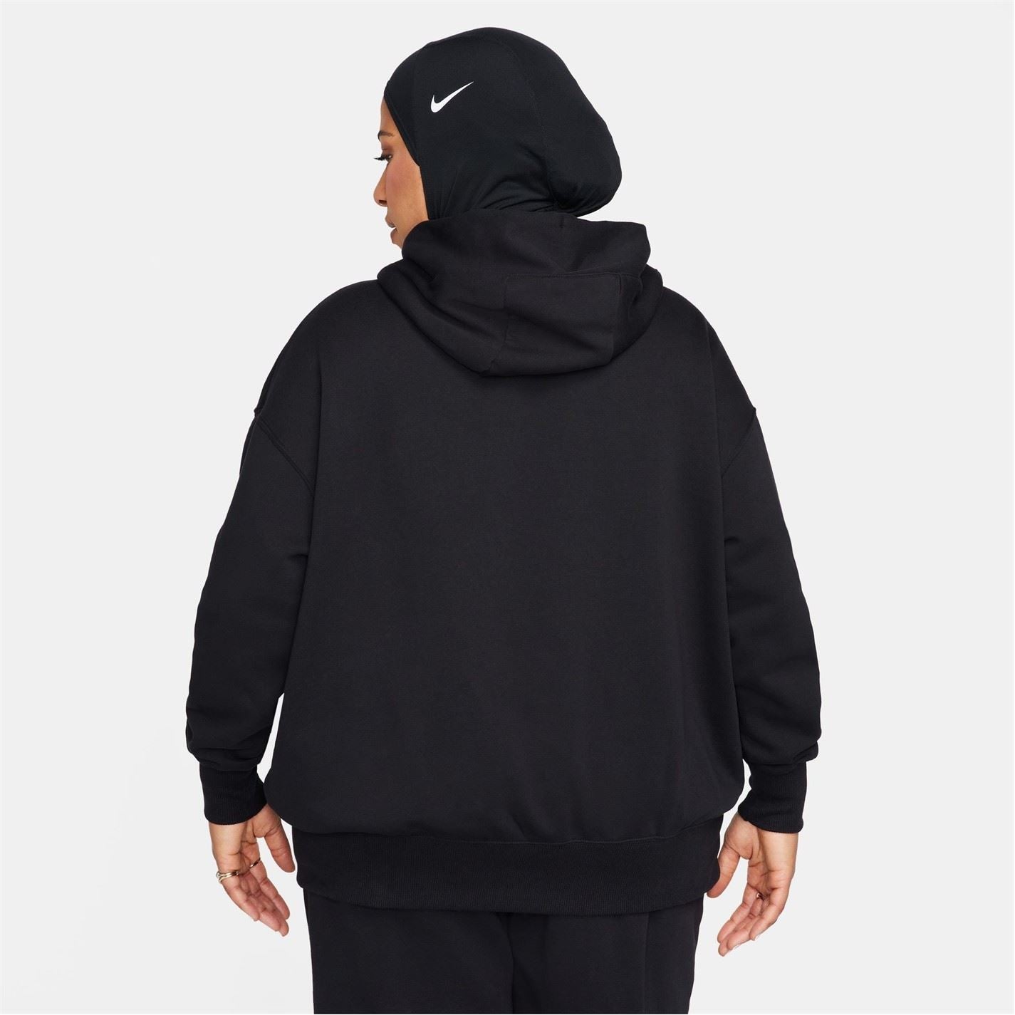 Nike Phoenix Fleece Oversize Fit Drop Shoulder Long Sleeve Hooded Neck Sweatshirt