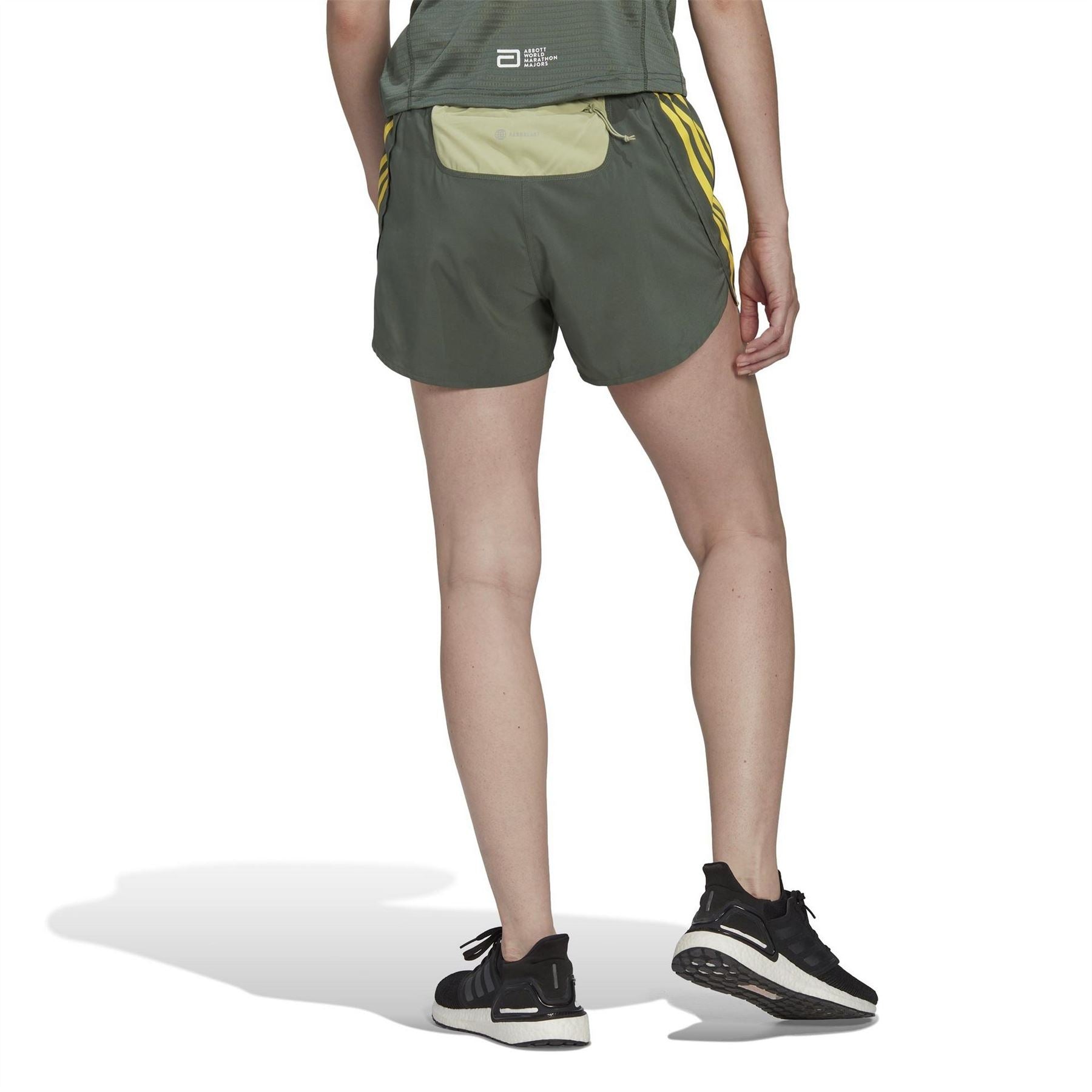adidas Womens Marathon 2022 Run Icons 3 Stripes Running Shorts