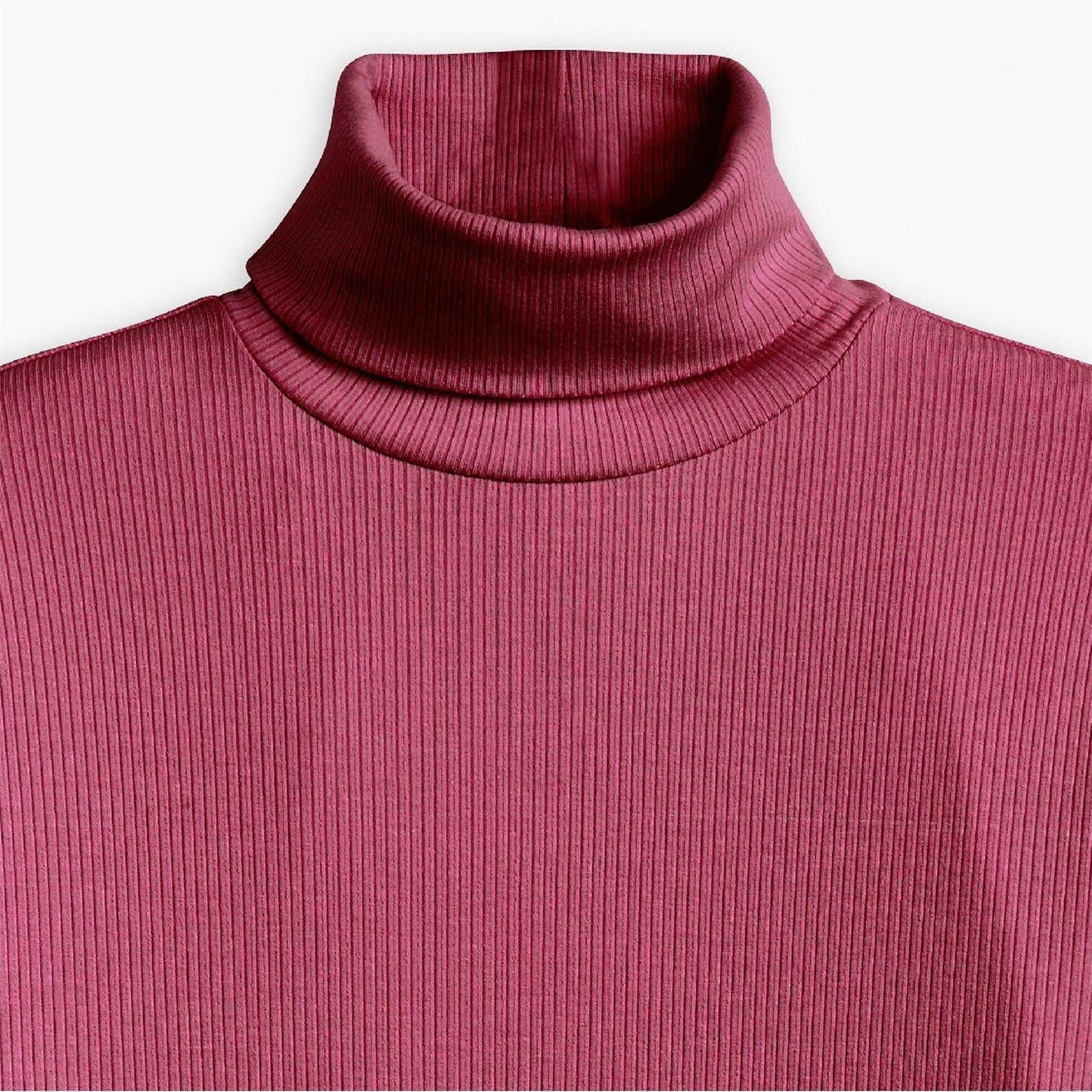 Levis Dreamy Turtleneck Burgundy Long Sleeve T Shirt
