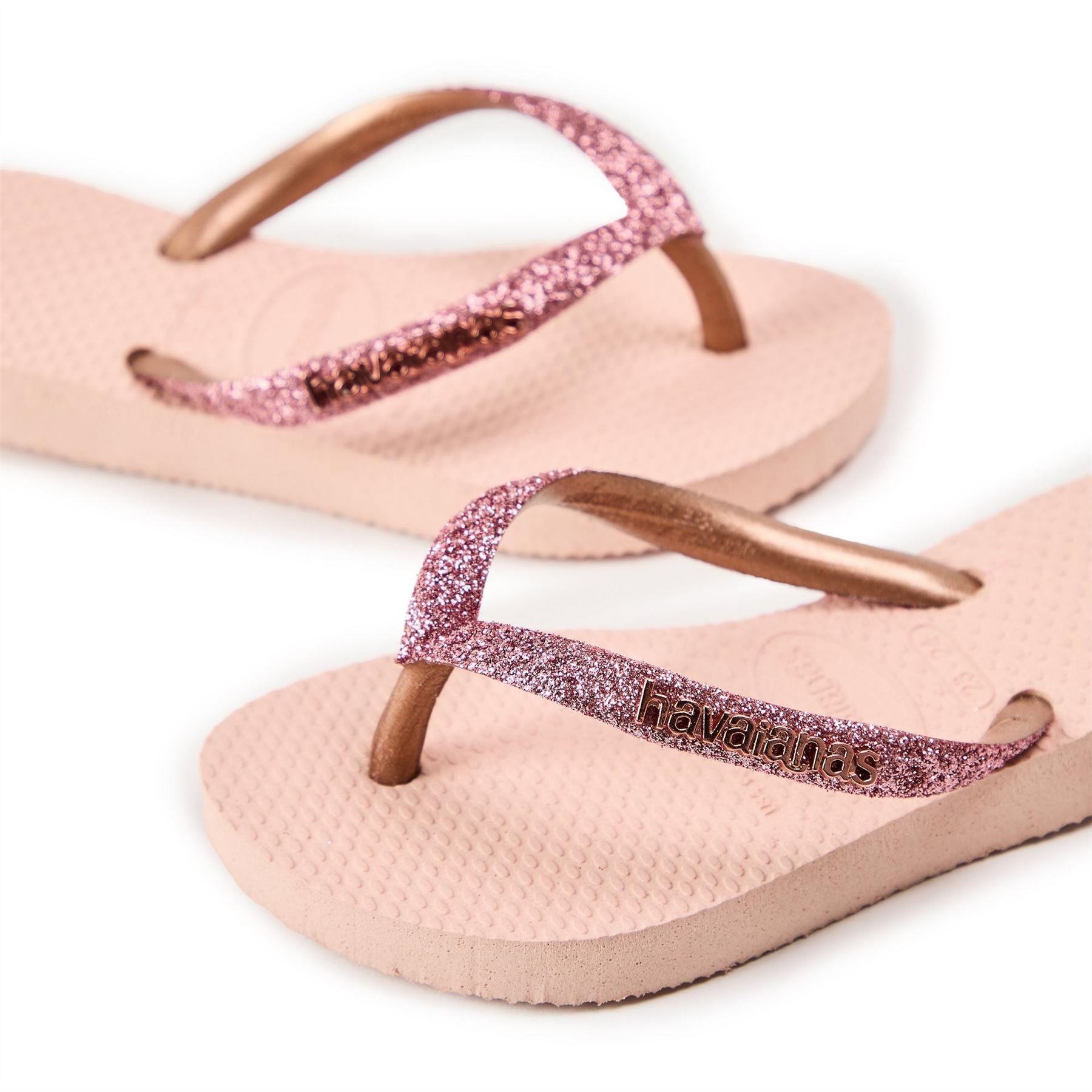Havaianas Kids Slim Shiny Ballet Rose Flip Flops