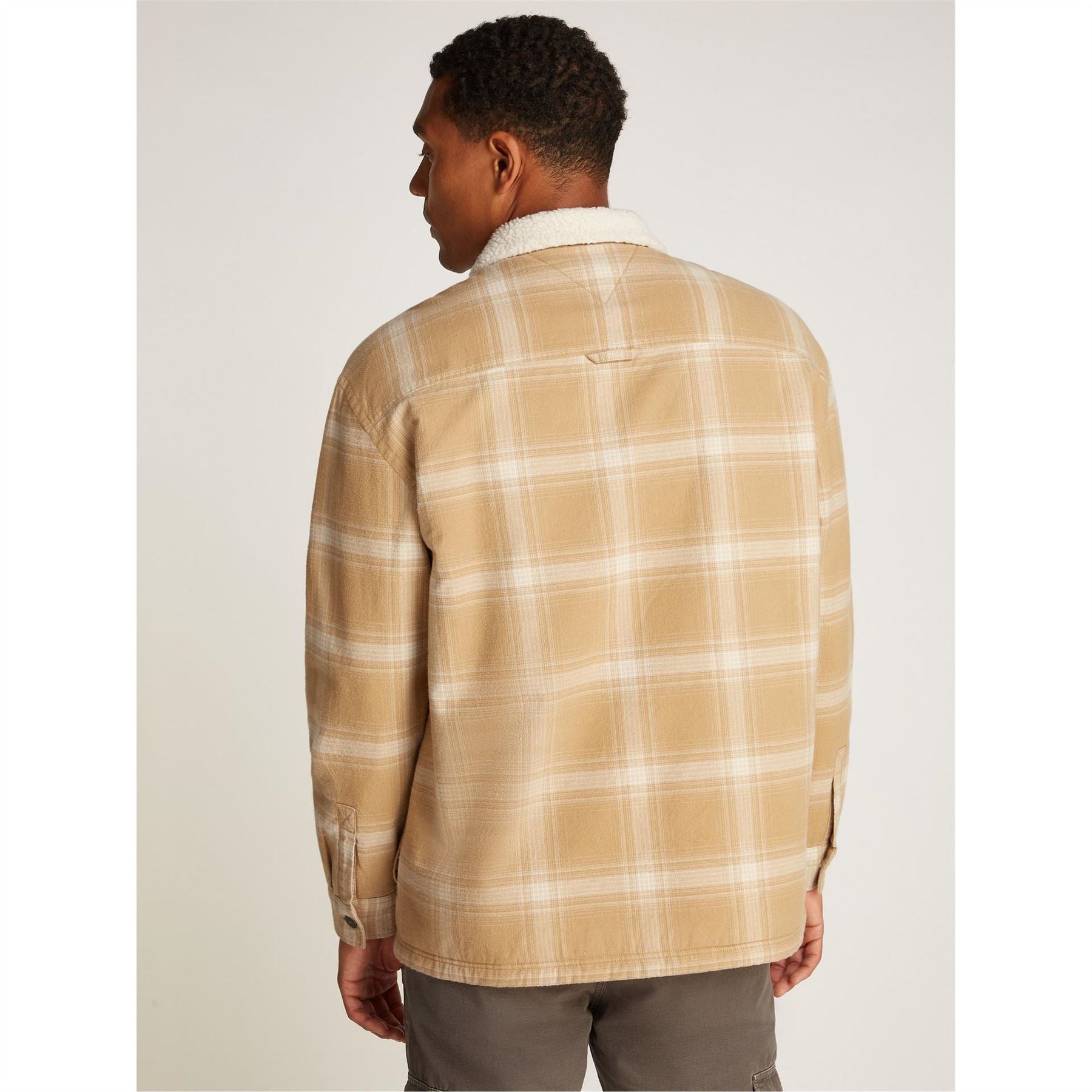 Tommy Jeans Check Teddy Overshirt Jacket