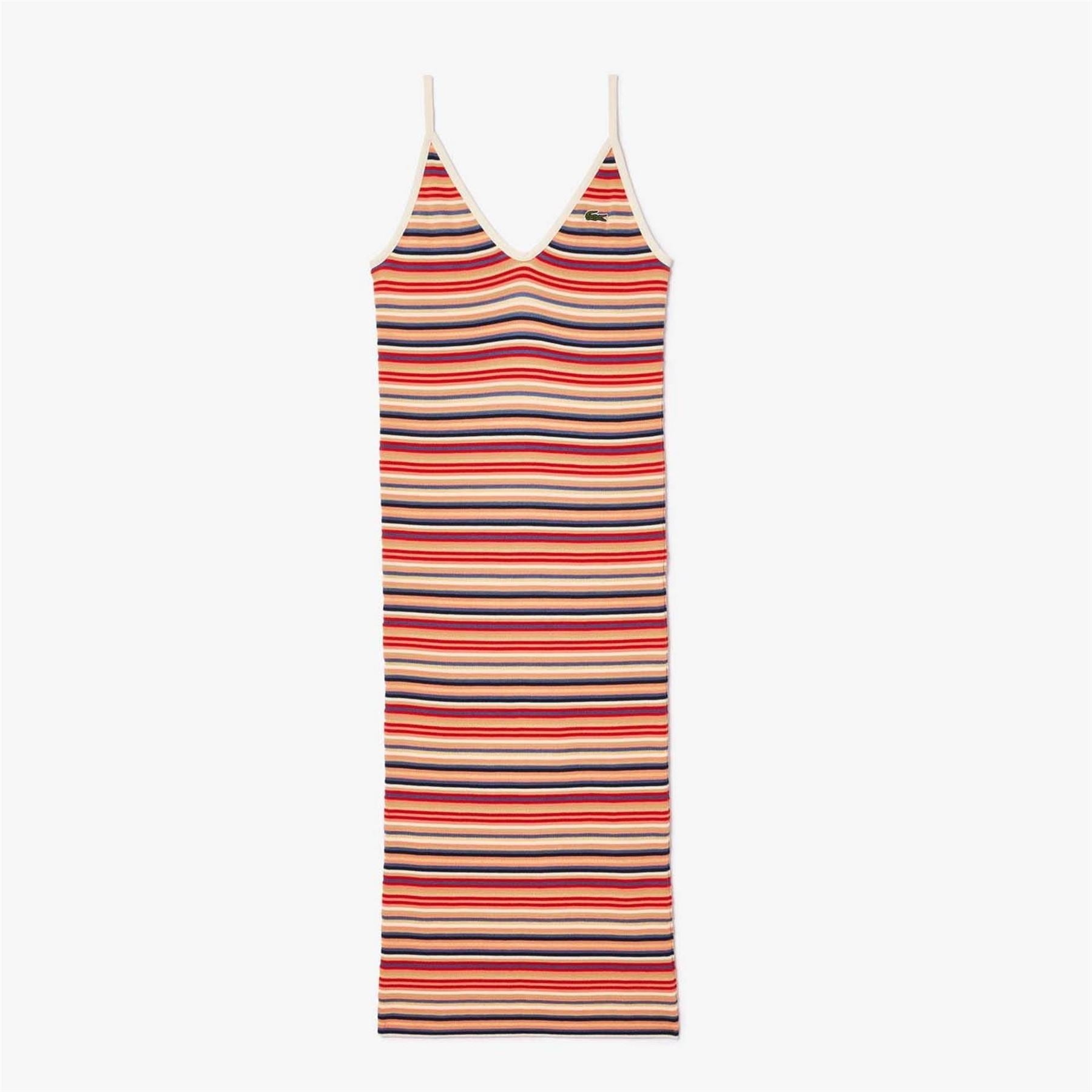 Lacoste Striped Cotton Dress