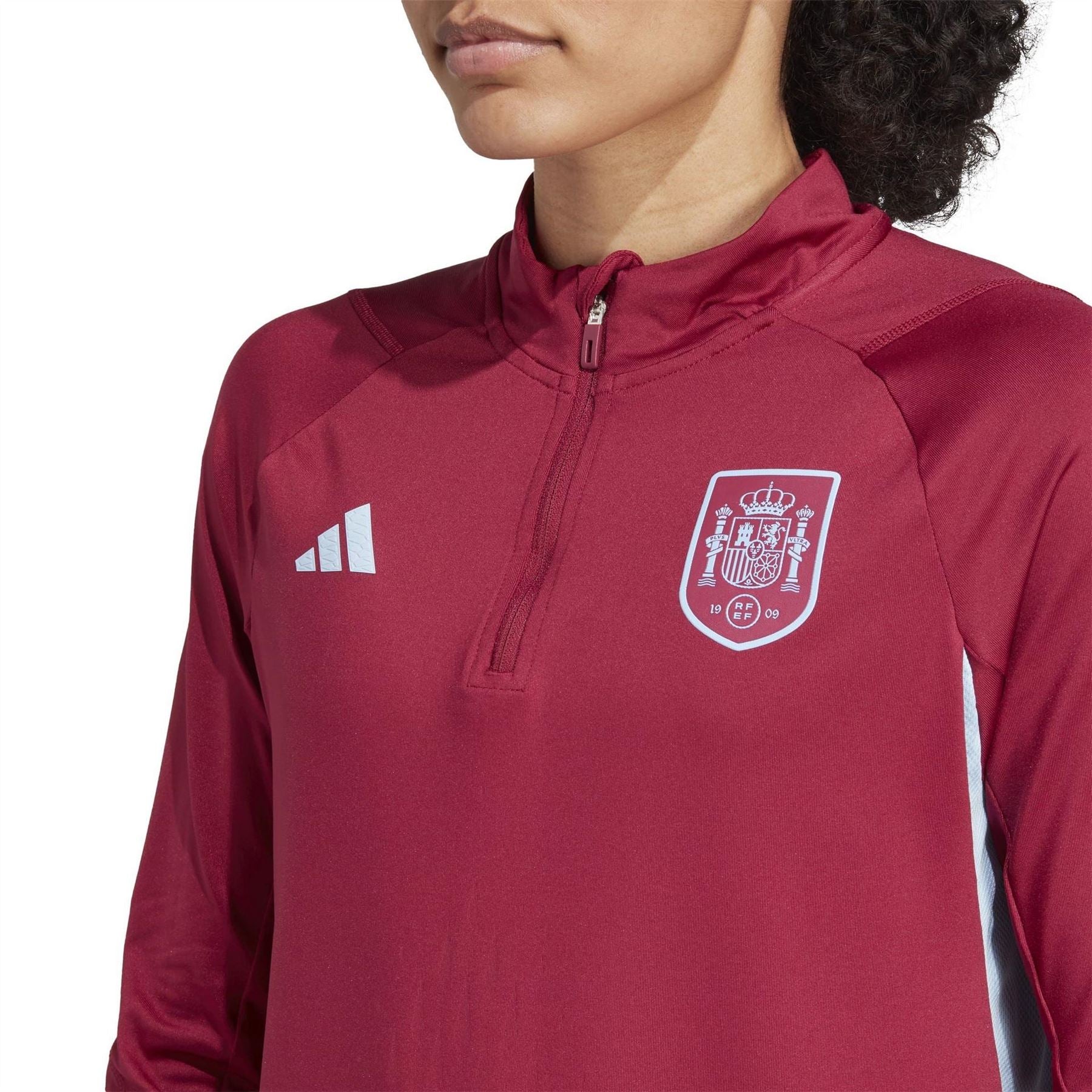 adidas Spain Pro Zip Neck Regular Fit Athletic Top