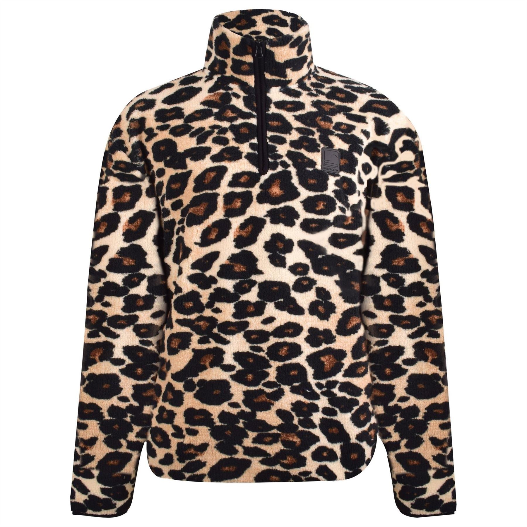 SoulCal Borg Relaxed Fit Zip Neck Sweatshirt
