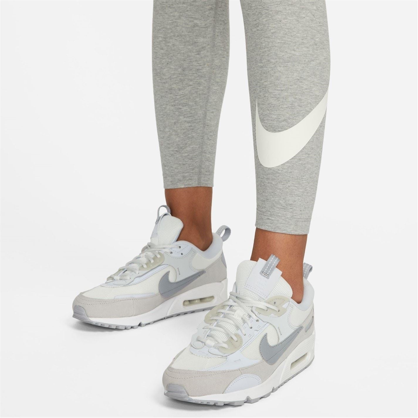 Nike Womens Sportswear Essential Mid Rise Swoosh Leggings