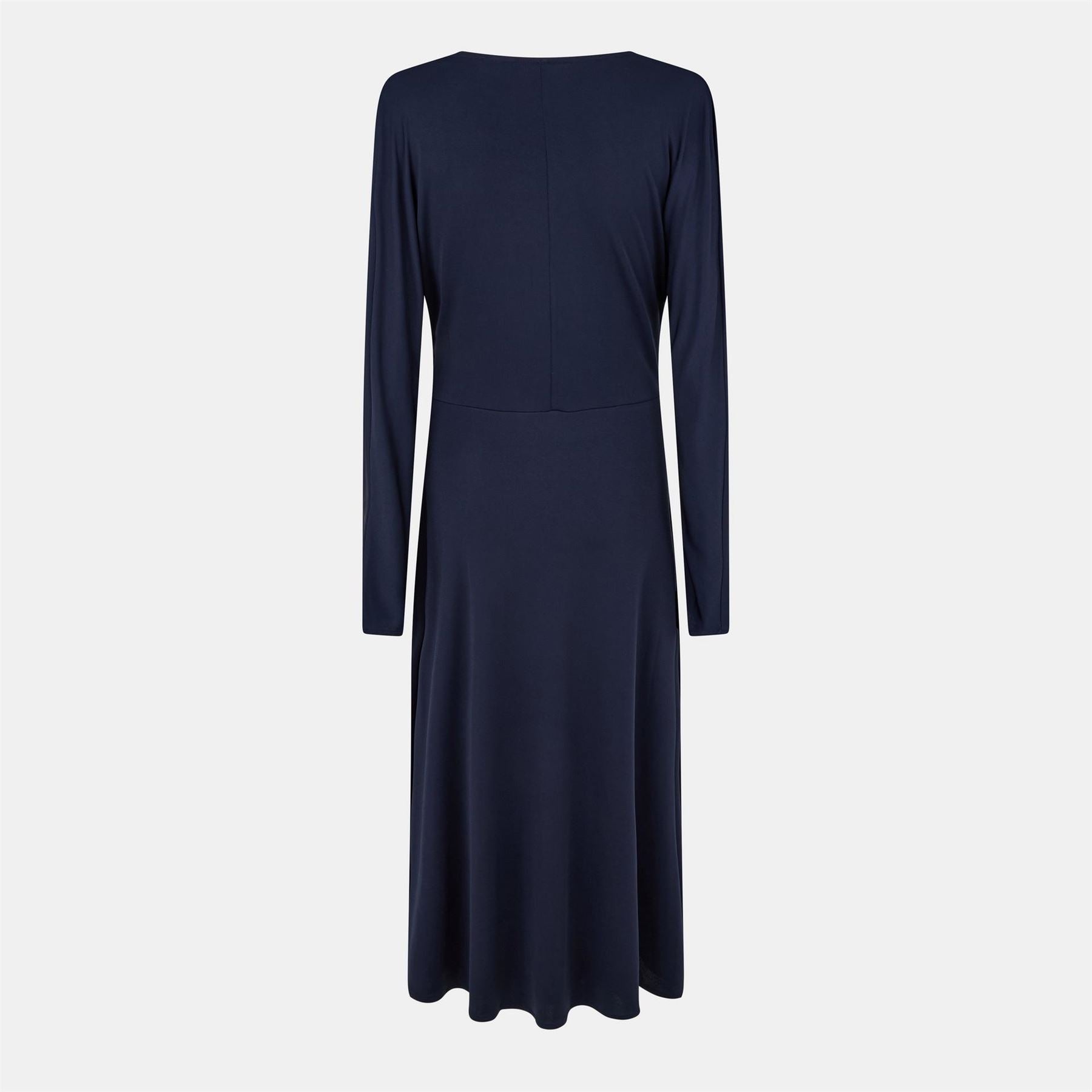 Boss Ettita V-Neck Long Sleeve Midi Wrap Dress